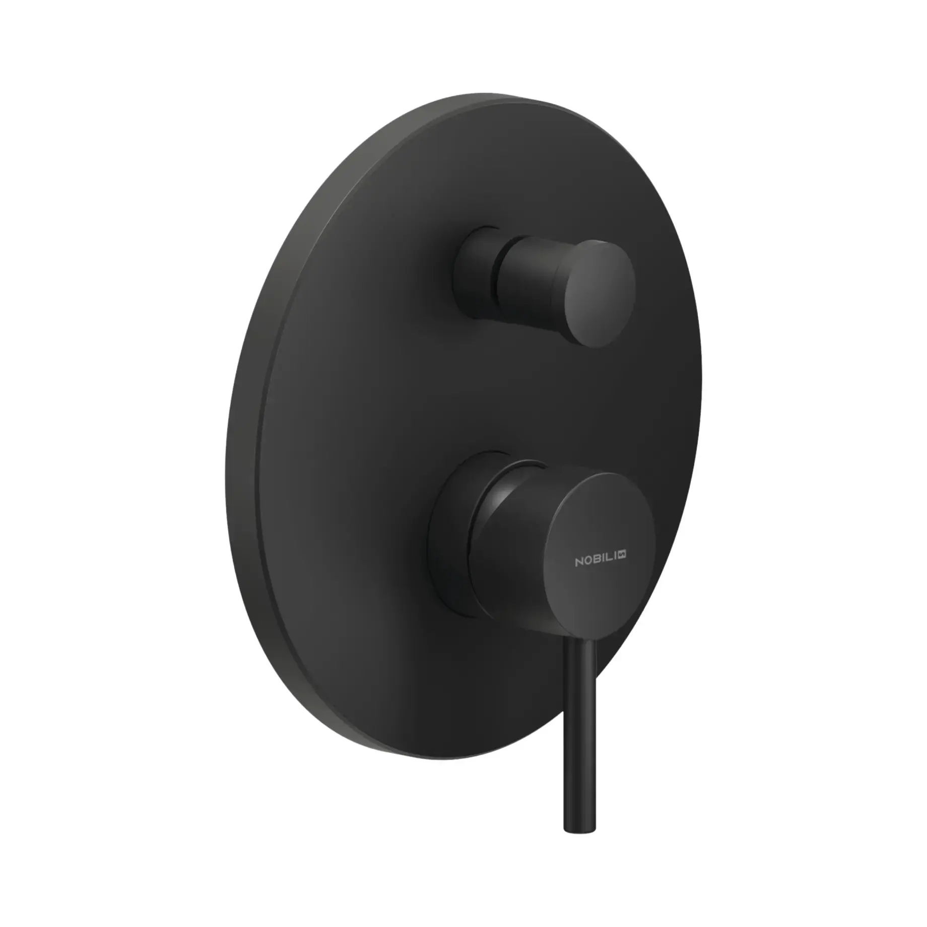 Смеситель для душа Live Nobili LV00100/EBM Velvet Black — вид на белом фоне
