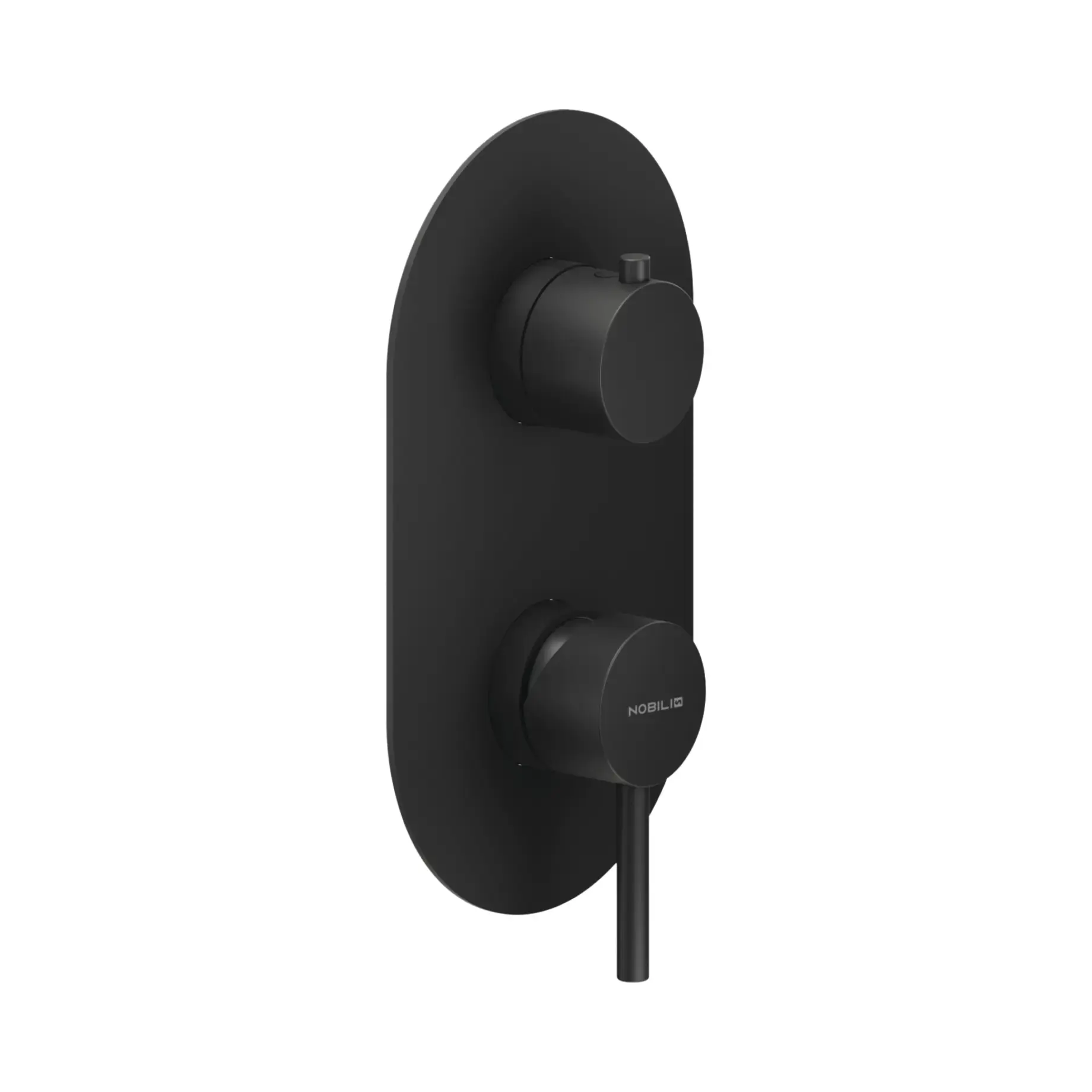 Смеситель для душа Live Nobili WE81102/TBM Velvet Black — вид на белом фоне
