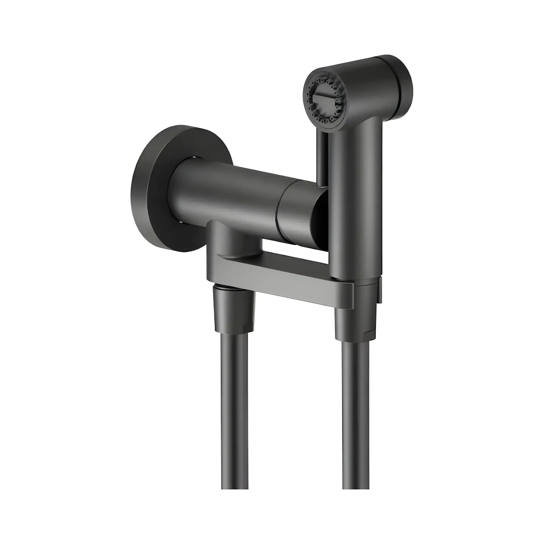 Гигиенический душ Sanitary Fittings Nobili AV00600BM Velvet Black — вид на белом фоне