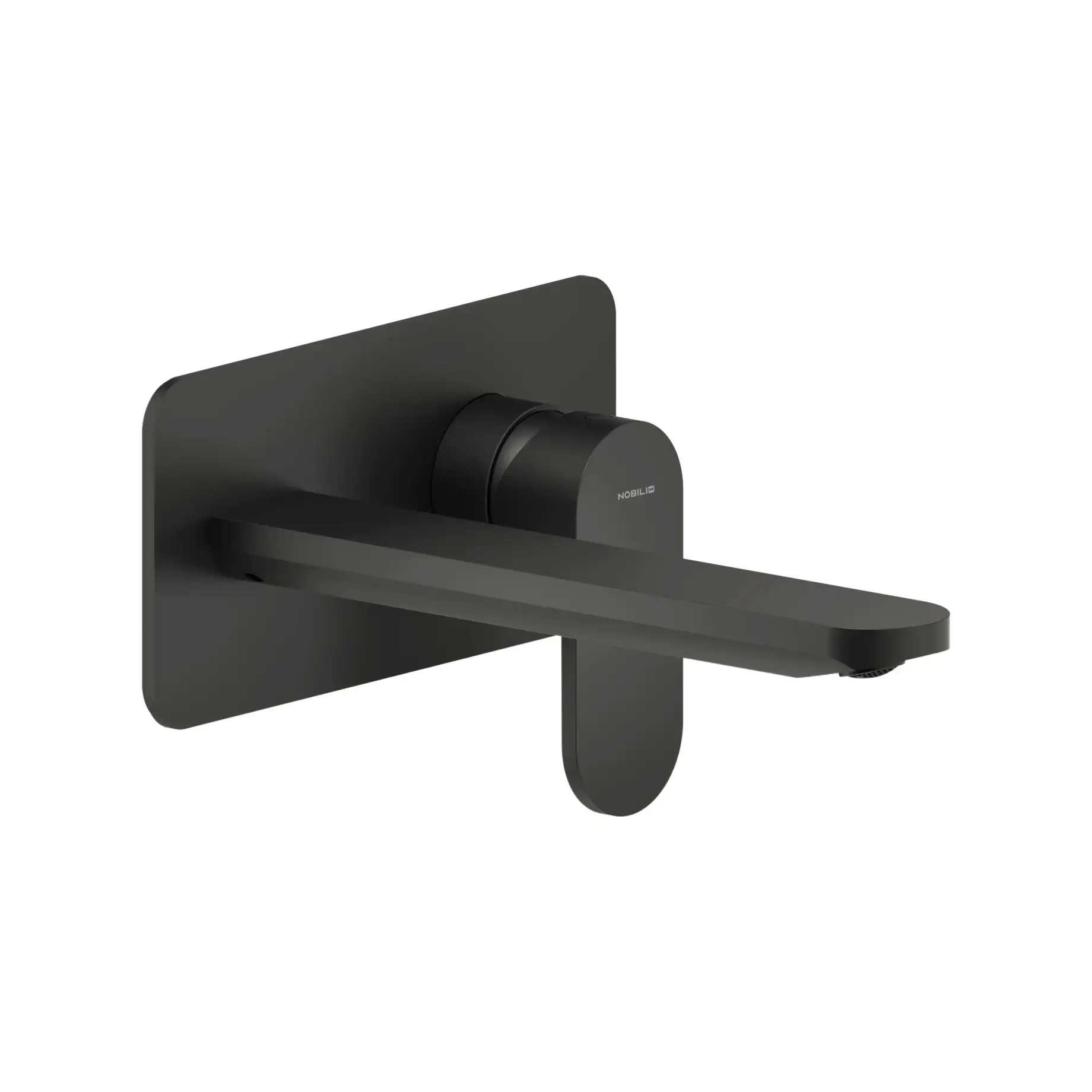 Змішувач для умивальника YOYO Nobili YO126198/1BM Velvet Black — вид на білому тлі