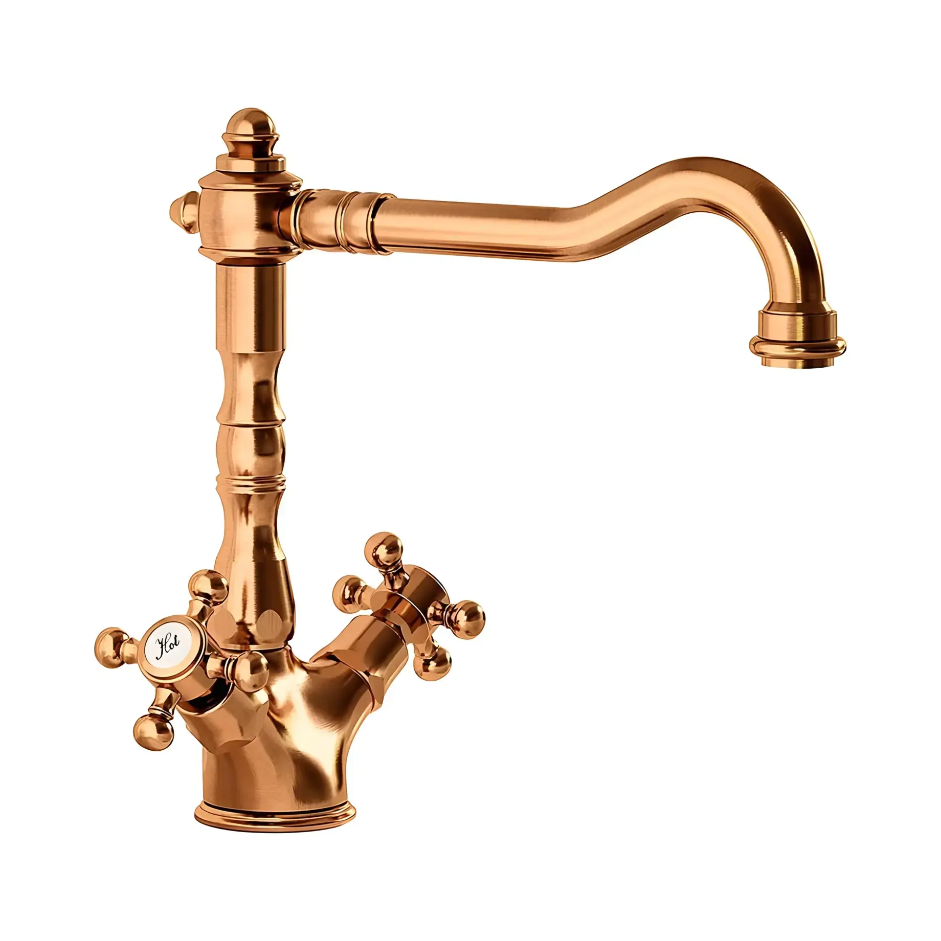 Змішувач для кухні  Belinda Paffoni FBLV180BR Bronzed — вид на білому тлі