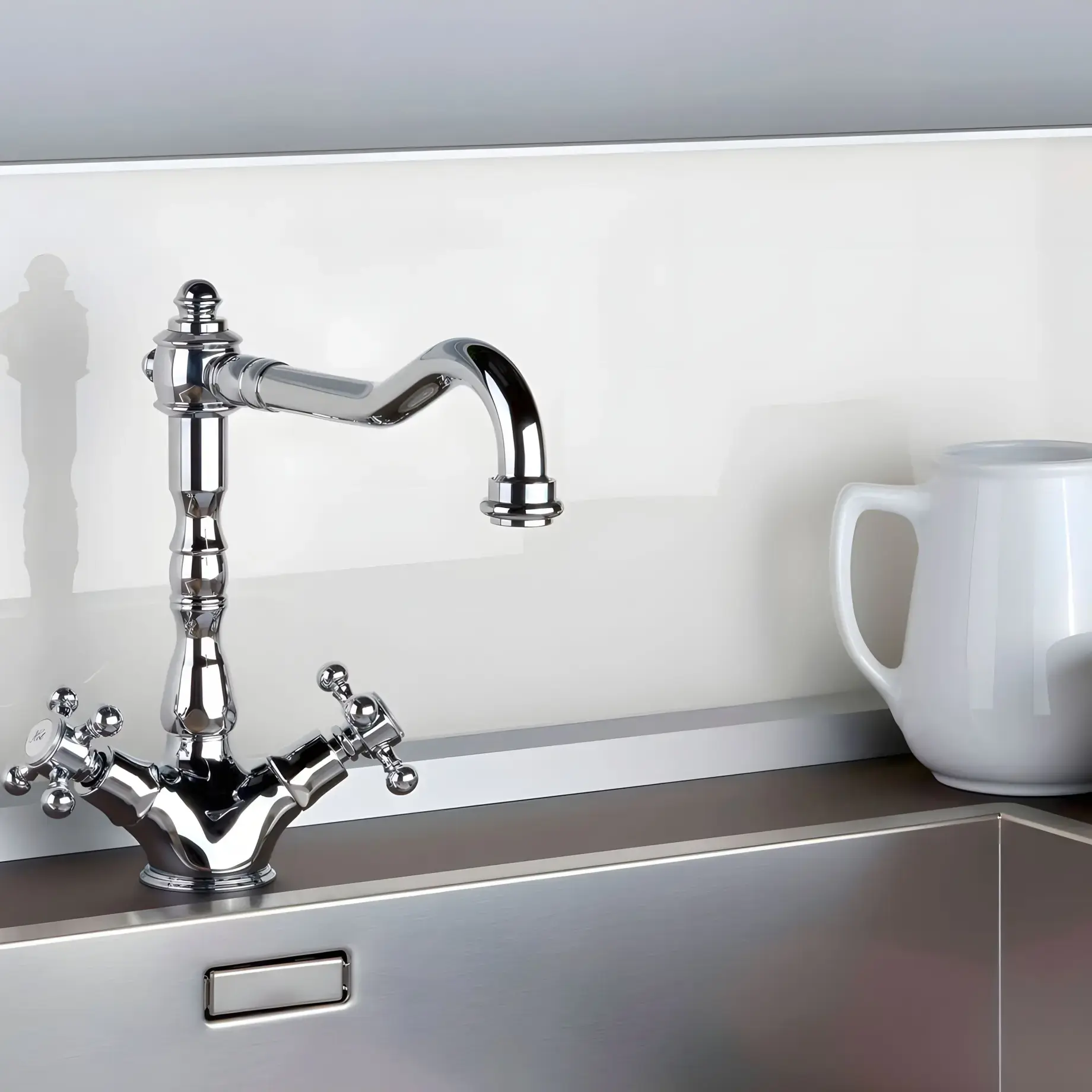 Змішувач для кухні  Belinda Paffoni FBLV180CR Chrome — вид спереду