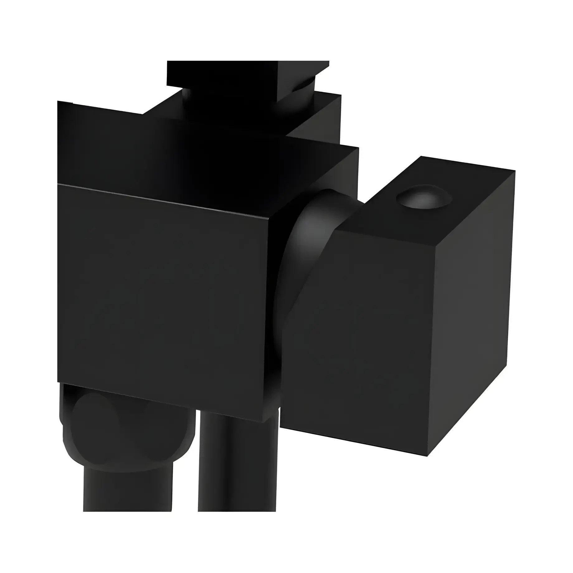 Гігієнічний душ  Tweet Square Mix зі змішувачем та шлангом  ZDUP 112 NO Paffoni ZDUP112NO Matt Black — вид спереду