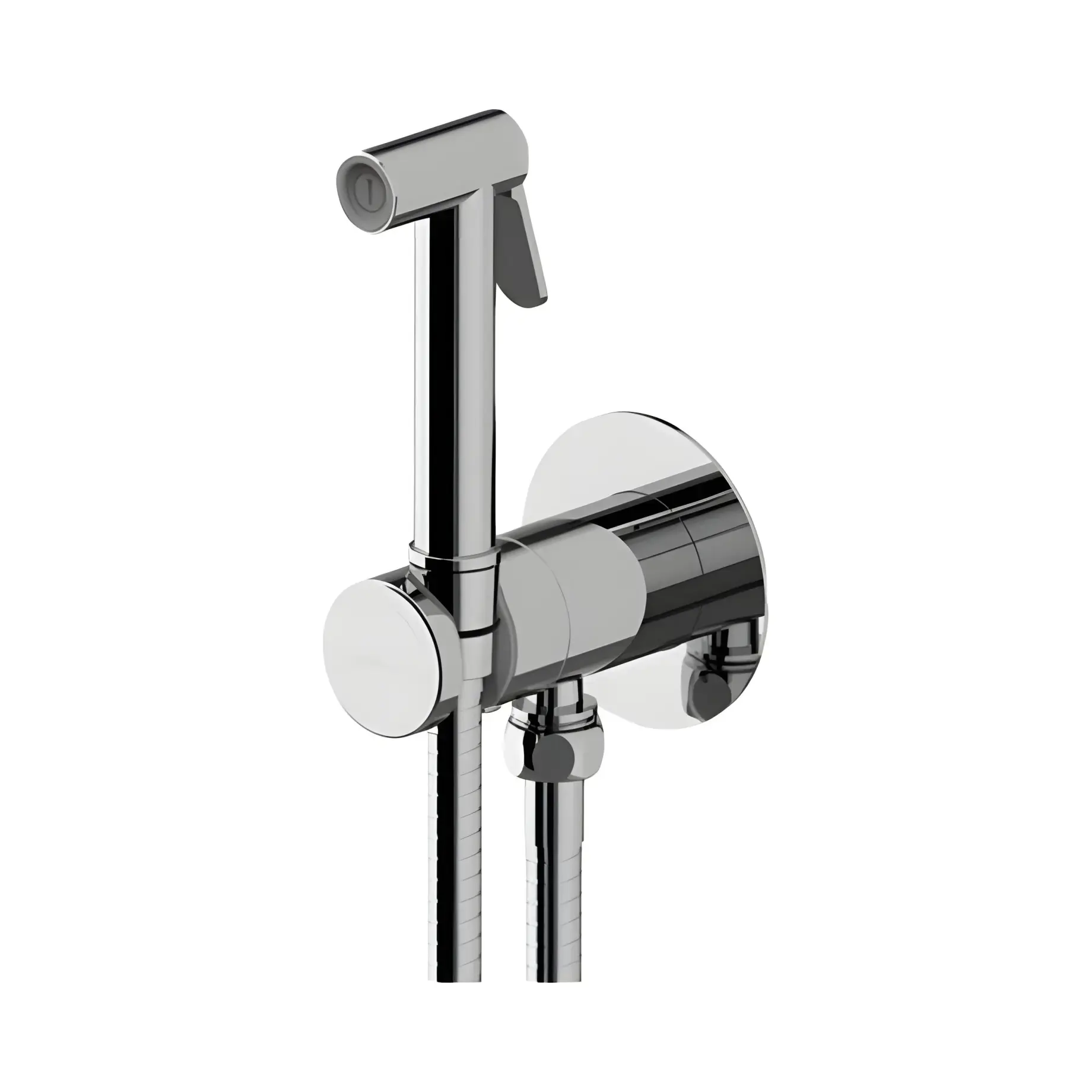 Гігієнічний душ прихованого монтажу  new BIDET KIT із запірним змішувачем Paffoni ZDUP128CR Chrome — вид спереду