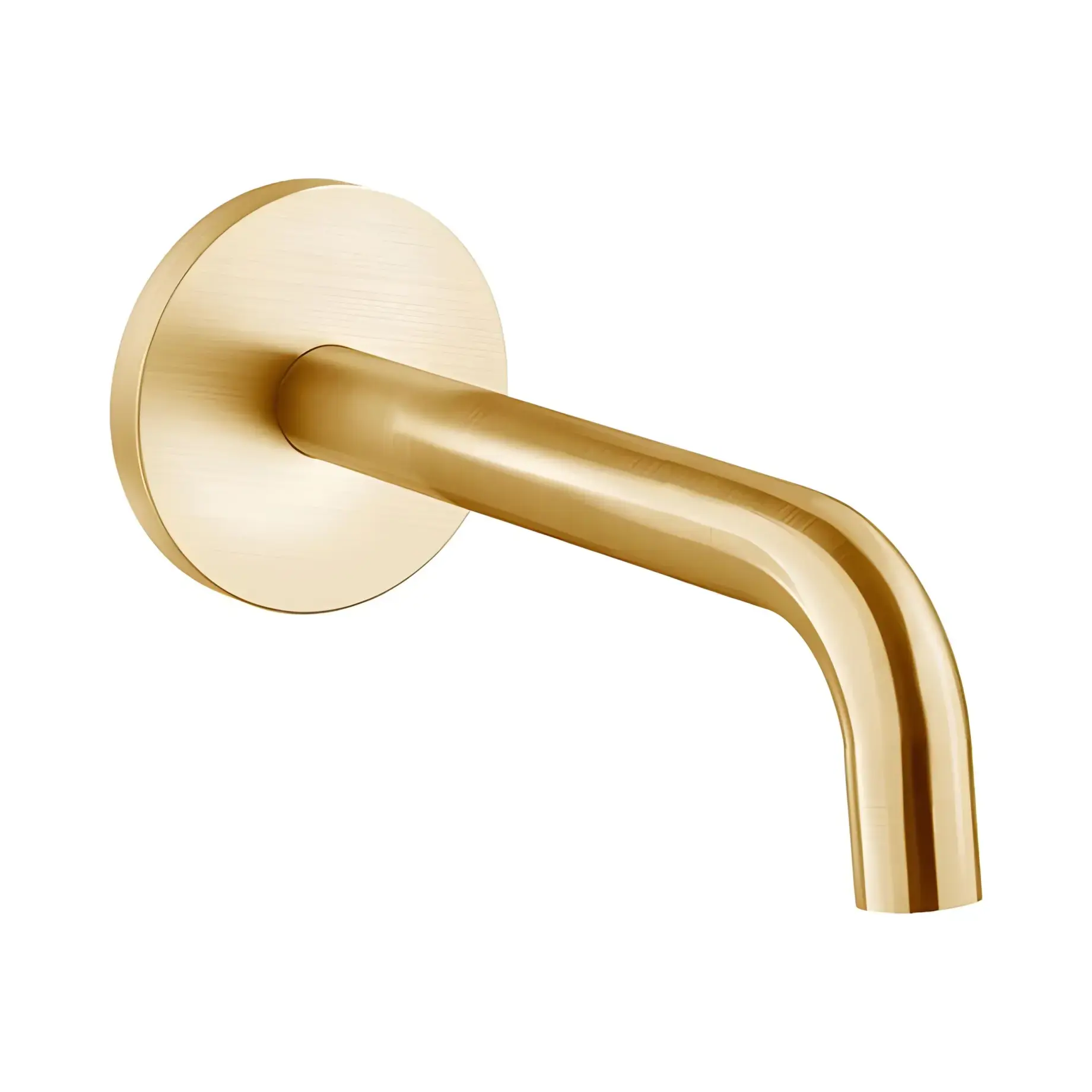 Вилив для ванни 175 мм Paffoni ZBOC139HGSP Brushed honey gold — вид на білому тлі
