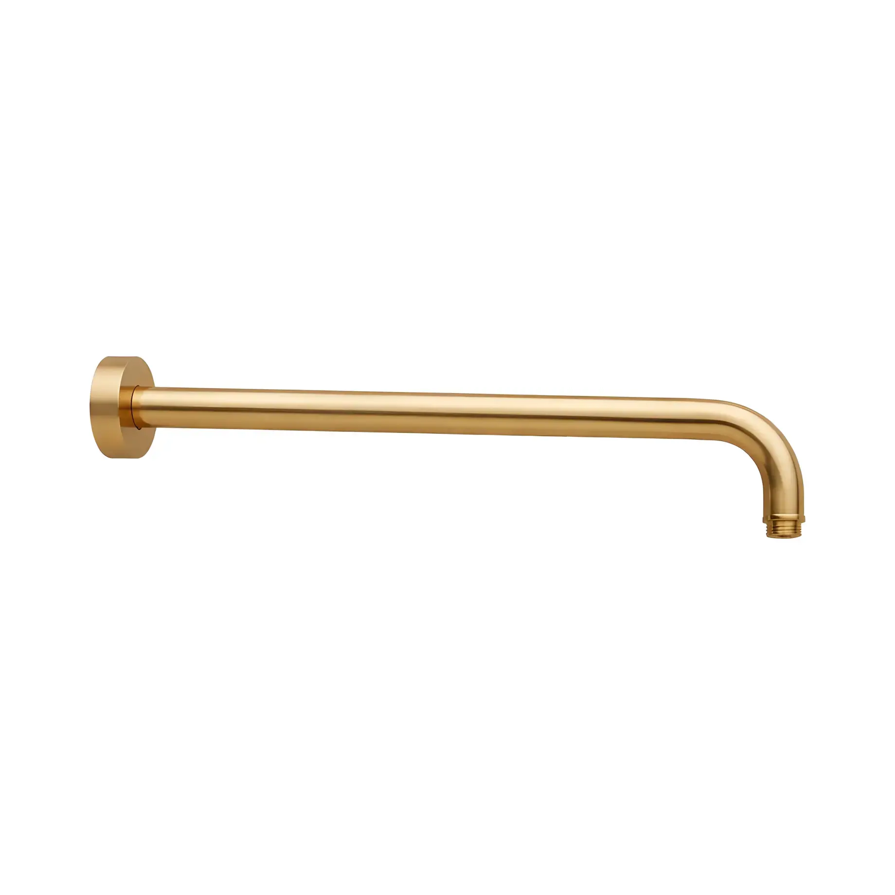 Тримач для верхнього душу 40 см Paffoni ZSOF034HGSP Brushed honey gold — вид на білому тлі
