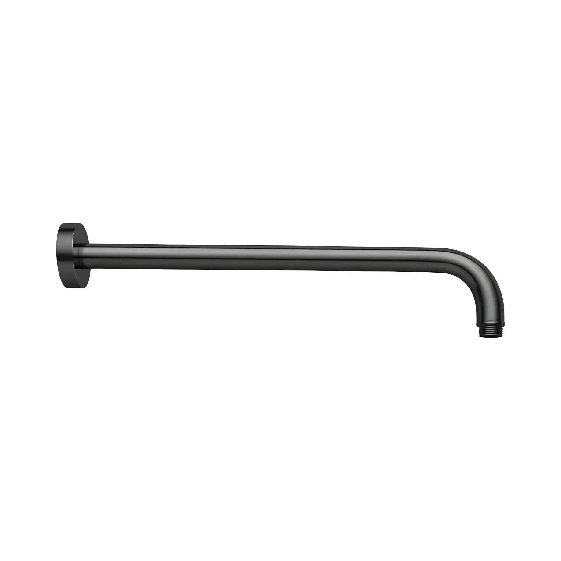 Тримач для верхнього душу 40 см Paffoni ZSOF034NKNSP Brushed Black Nickel — вид на білому тлі