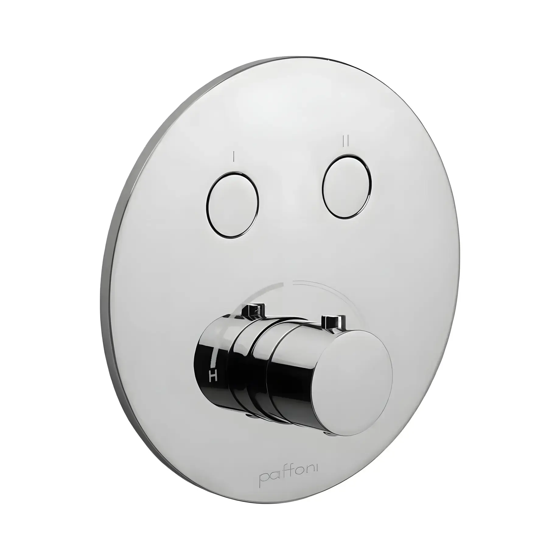 Змішувач для ванни та душу на 2 споживача  Compact Box Paffoni CPM018CR Chrome — вид на білому тлі