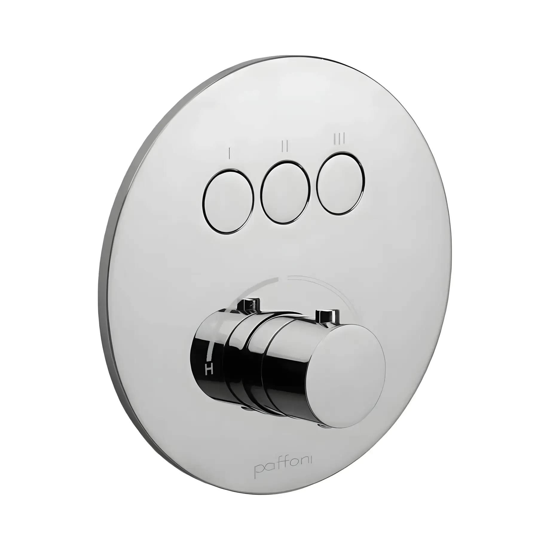 Змішувач для ванни та душу на 3 споживача  Compact Box Paffoni CPM019CR Chrome — вид на білому тлі