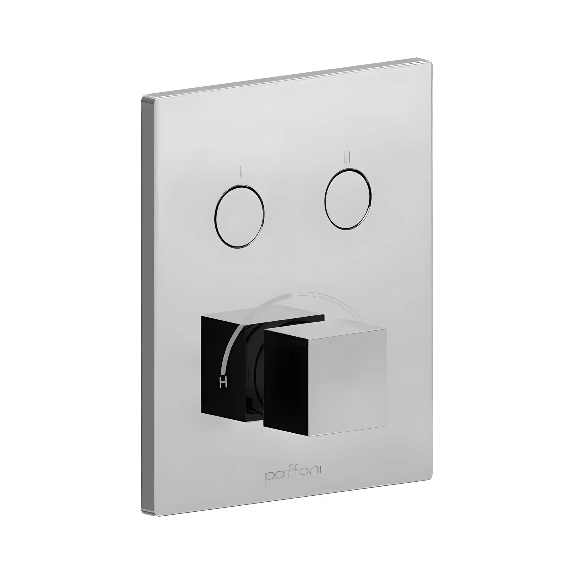 Змішувач для ванни та душу на 2 споживача  Compact Box Paffoni CPM518CR Chrome — вид на білому тлі