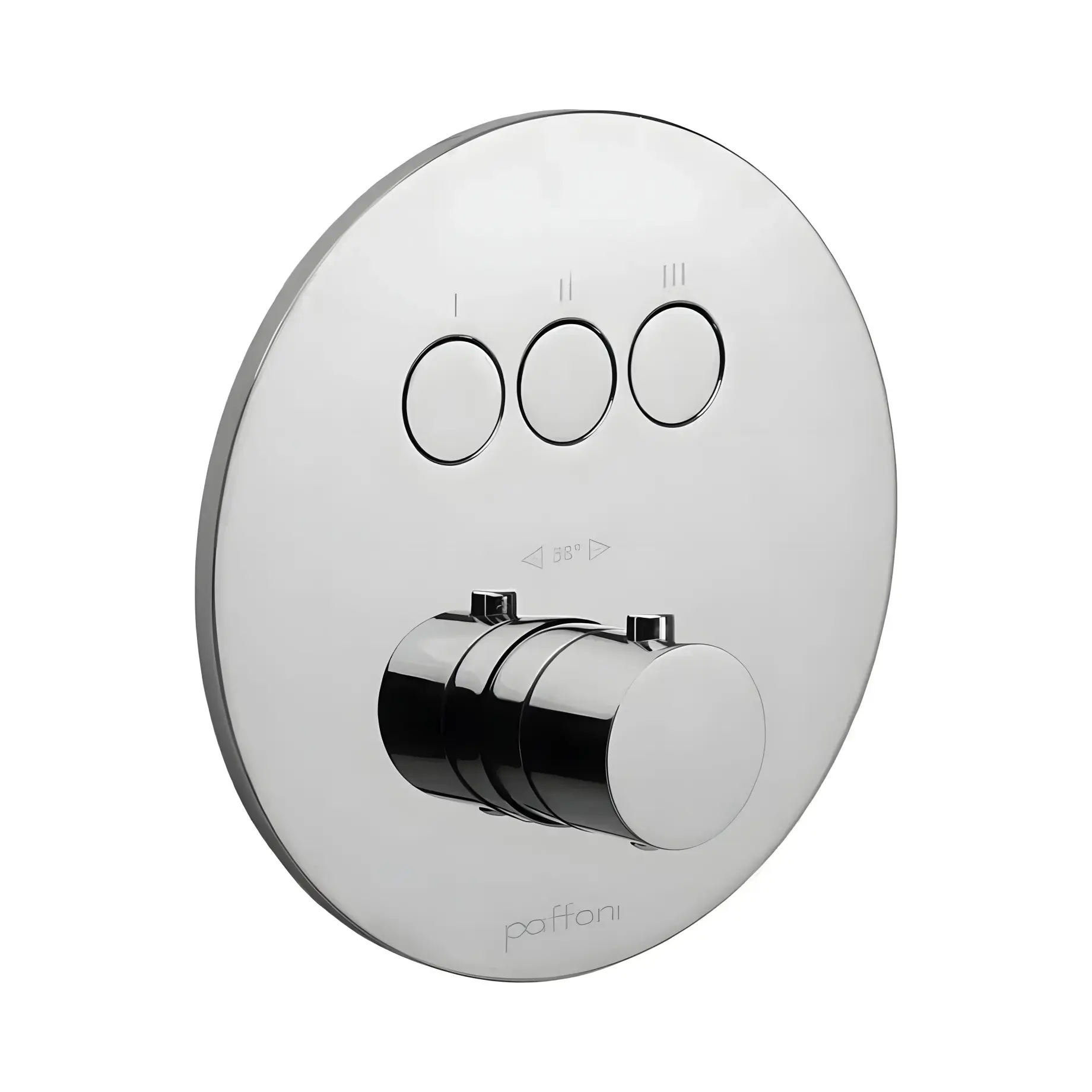 Термостат для душу на 3 споживача  Compact Box Paffoni CPT019CR Chrome — вид на білому тлі