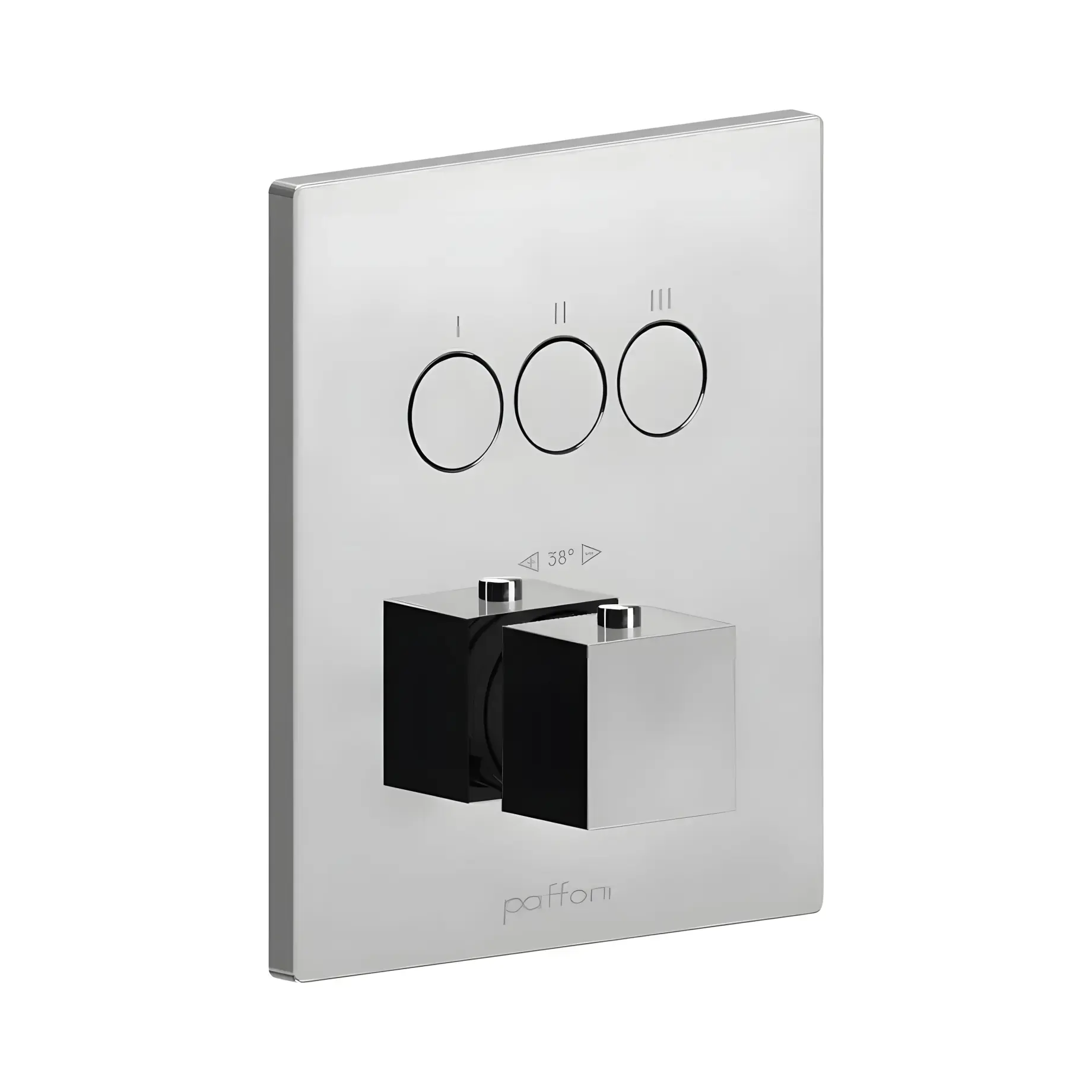 Термостат для душу на 3 споживача  Compact Box Paffoni CPT519CR Chrome — вид на білому тлі