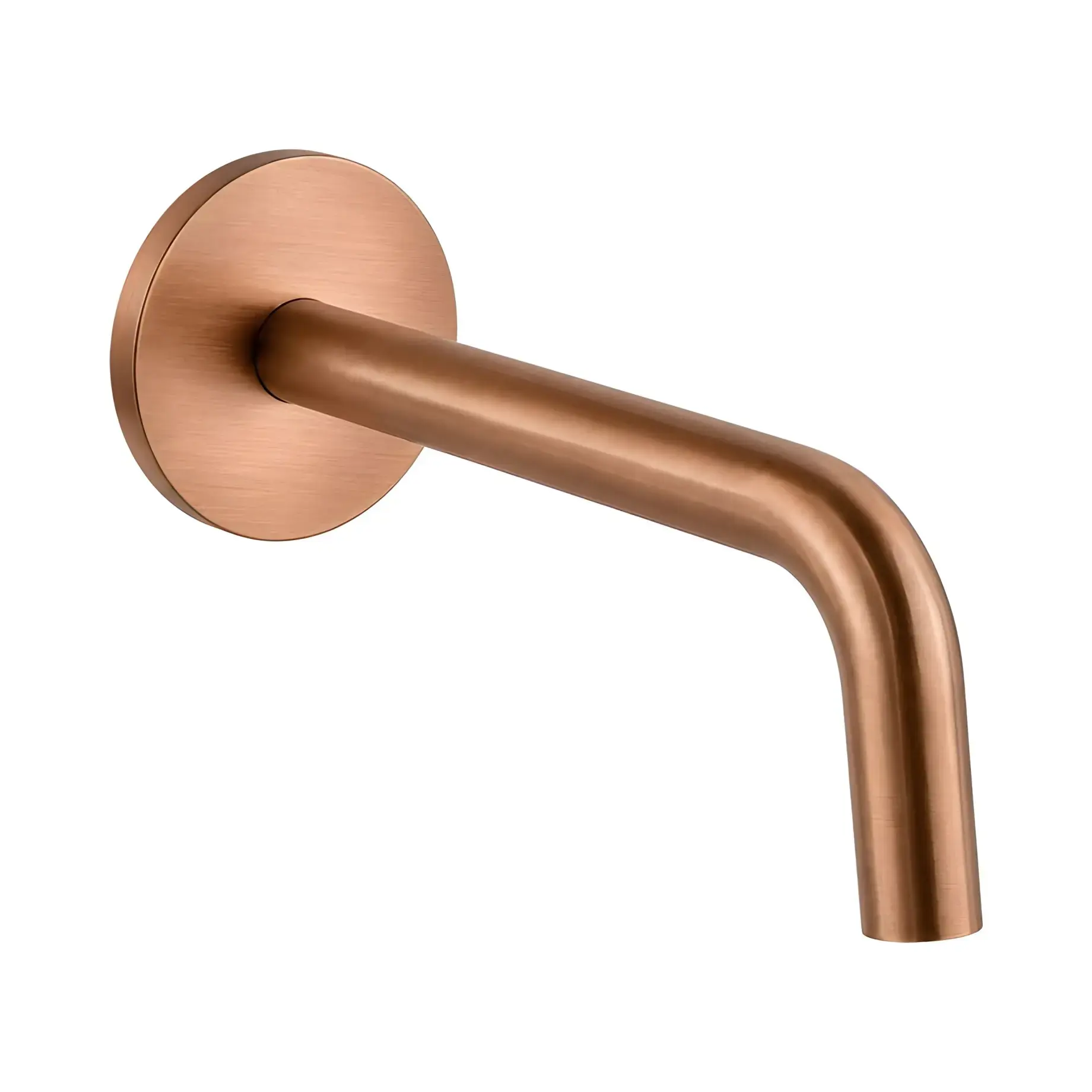 Вилив для ванни 175 мм Paffoni ZBOC139RASP Brushed Copper PVD — вид на білому тлі