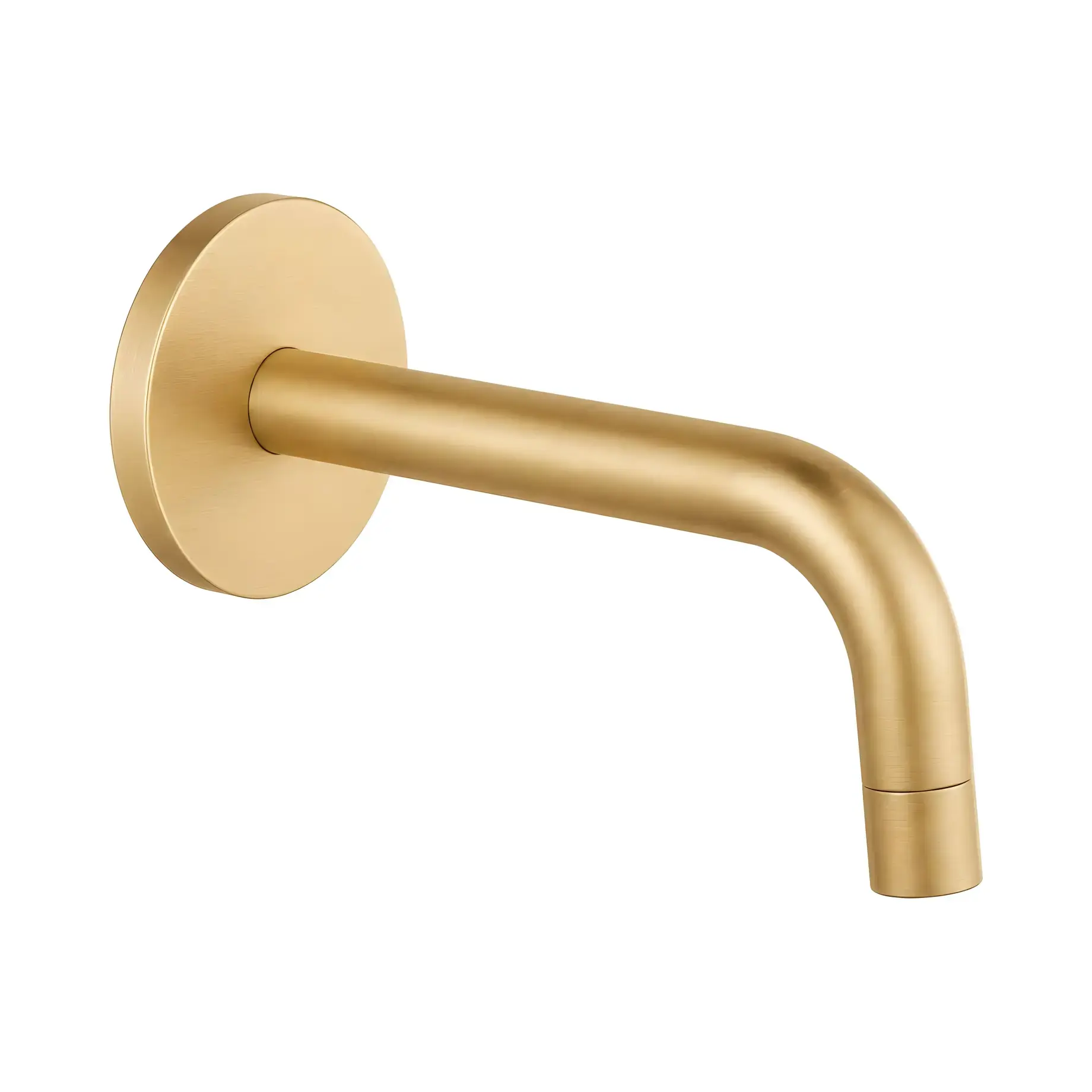Вилив для ванни 24,5 см Paffoni ZBOC141HGSP Brushed honey gold — вид на білому тлі