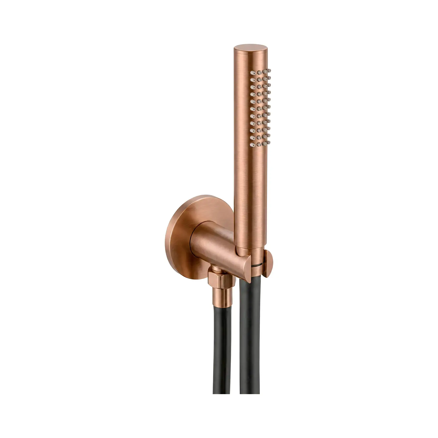 Душовий гарнітур 1jet Tondo Paffoni ZDUP094RASP Brushed Copper PVD — вид на білому тлі