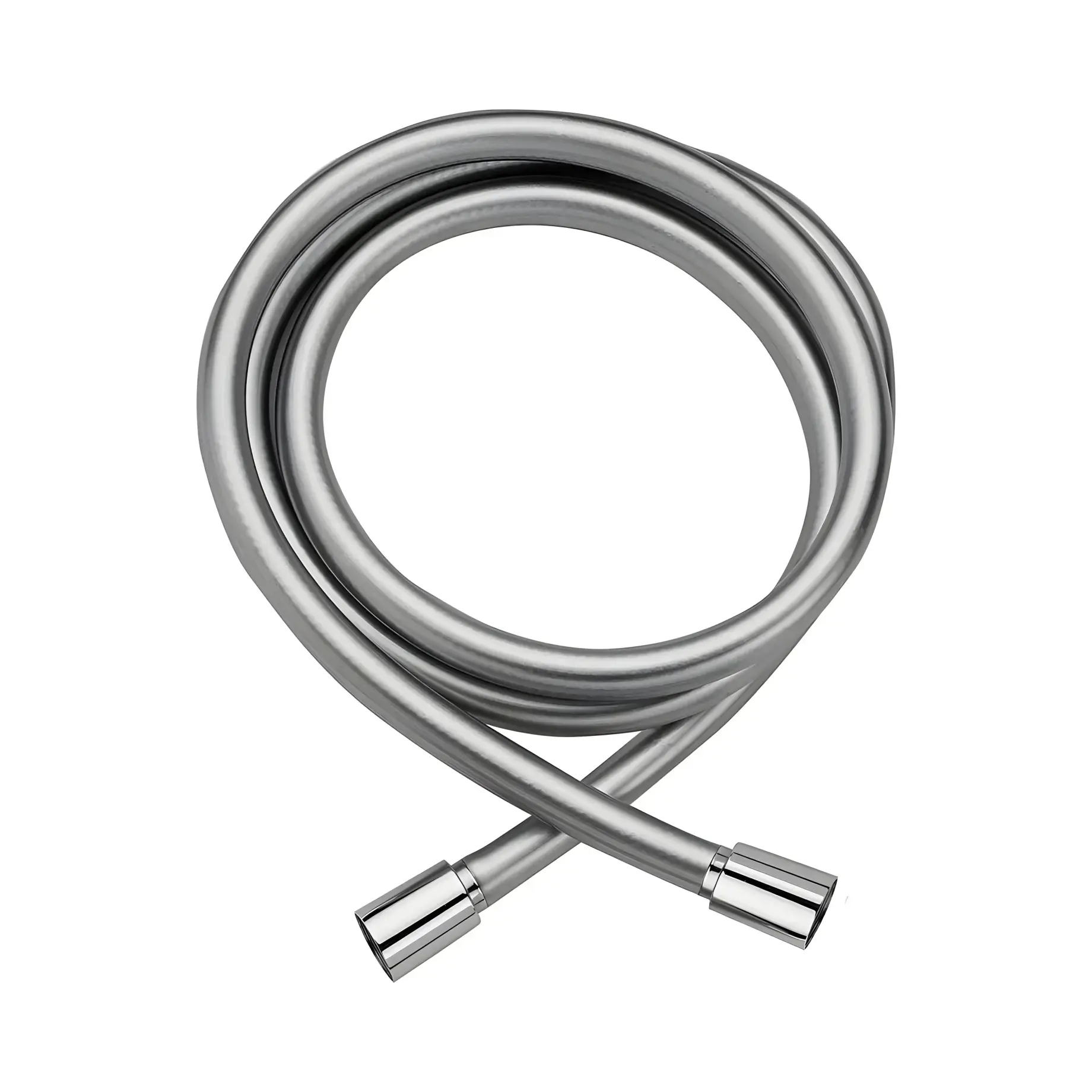 Шланг для душу 1,2 м Paffoni ZFLO030AG Silver — вид на білому тлі