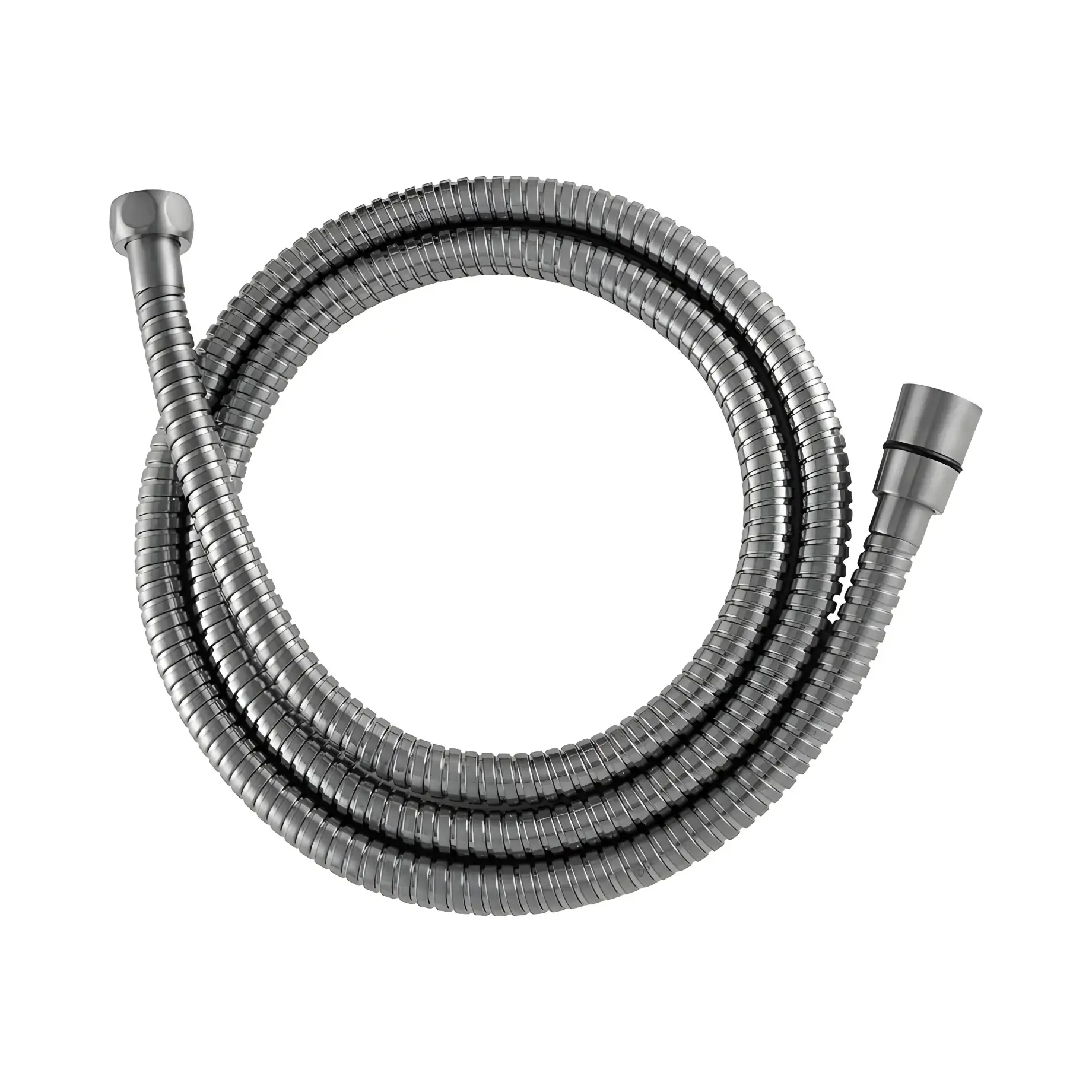Шланг для душу 1,2 м Paffoni ZFLO030ST Stainless Steel — вид на білому тлі