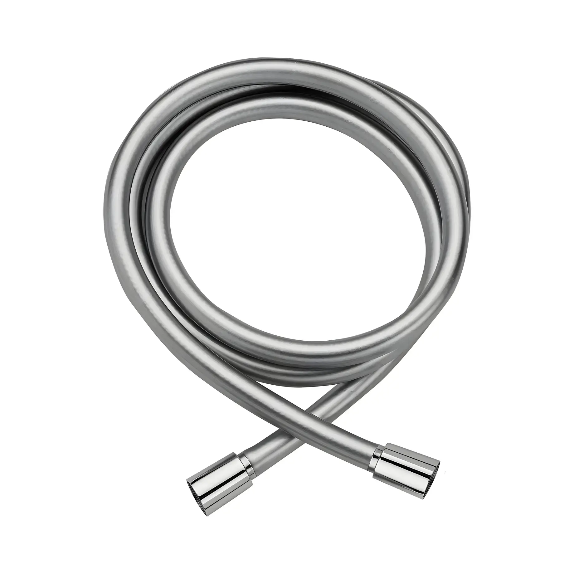 Шланг для душу 1,5 м Paffoni ZFLO031AG Silver — вид на білому тлі