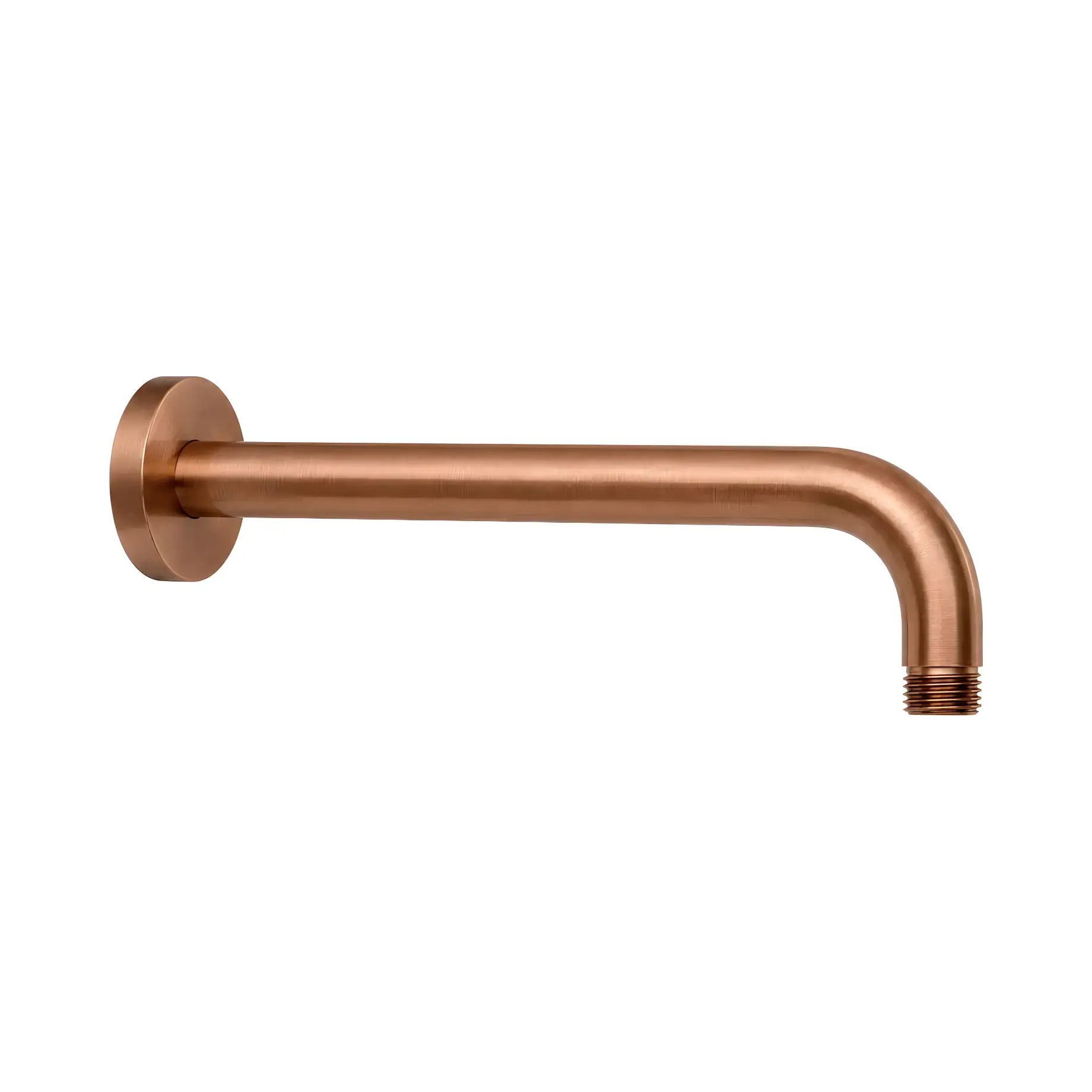 Тримач для верхнього душу 40 см Paffoni ZSOF034RASP Brushed Copper PVD — вид на білому тлі