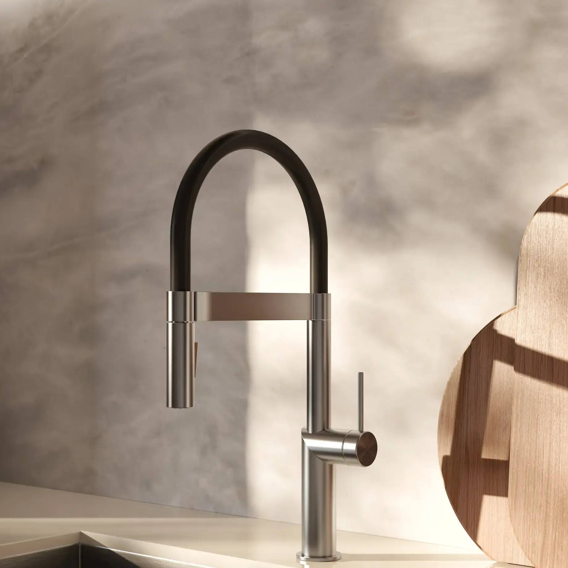 Змішувач для кухні Inox Tech Paffoni INOX179AC — вид спереду