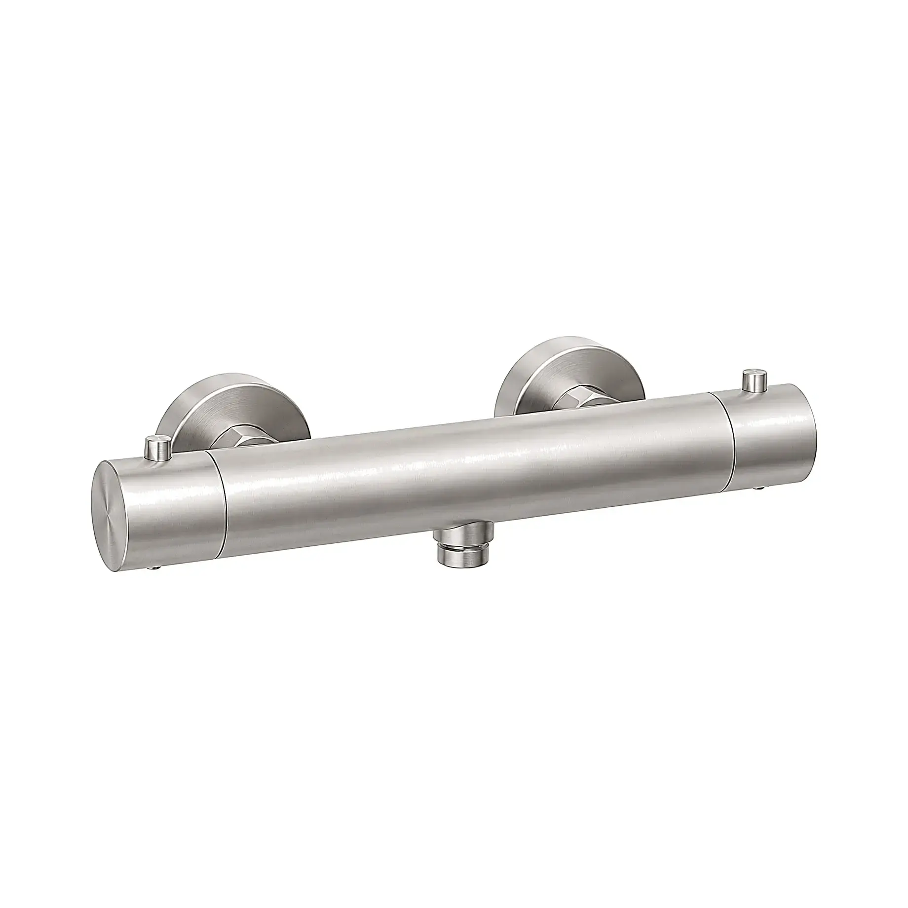Термостат для душа  Inox Tech Paffoni INOXQ168AC Stainless Steel — вид на белом фоне