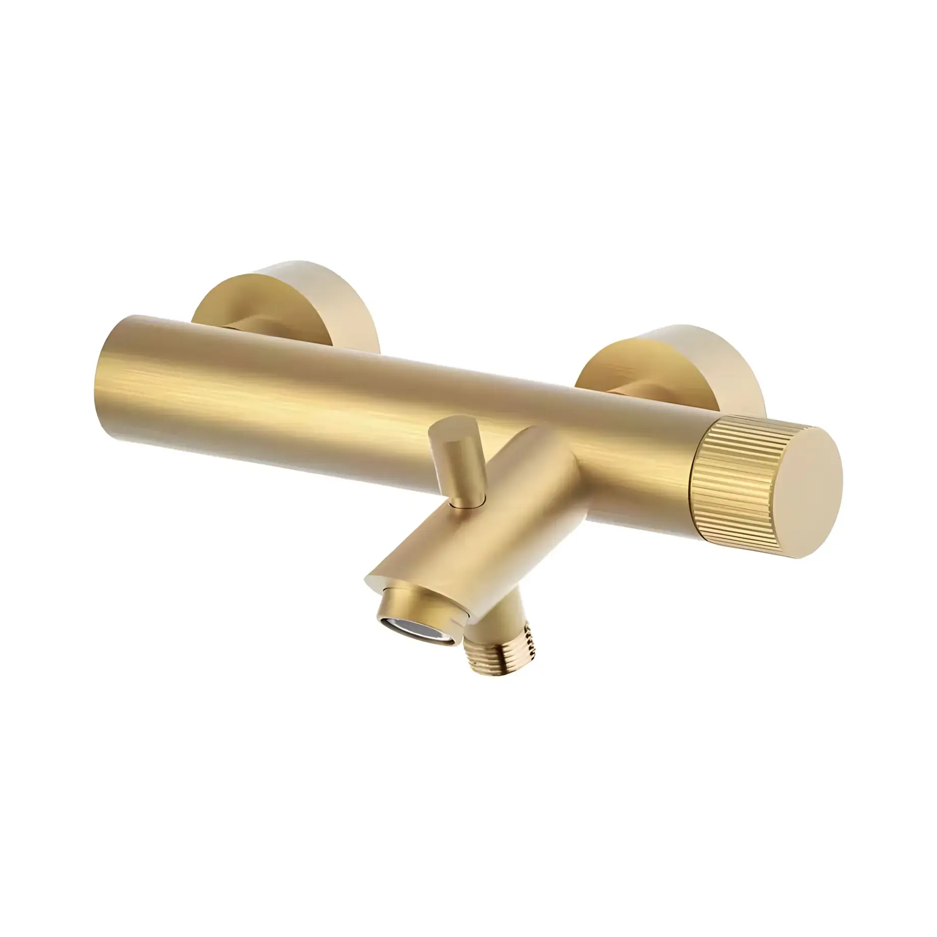 Змішувач для ванни  Jo Paffoni JO022HGSP Brushed honey gold — вид на білому тлі