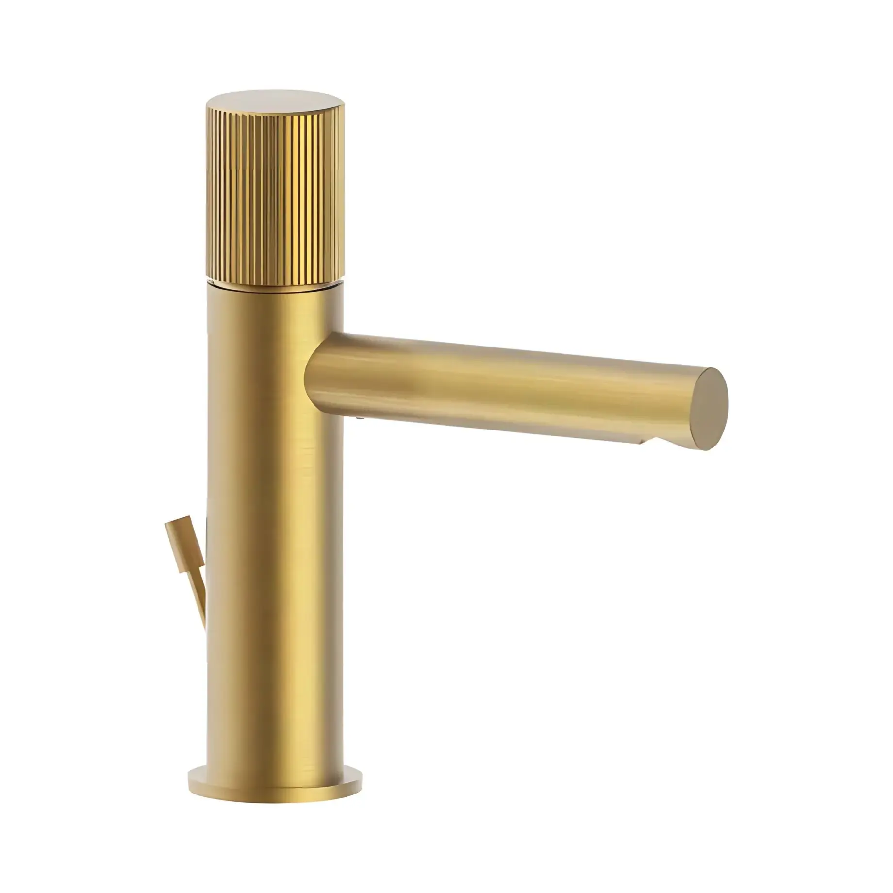 Змішувач для раковини  Jo з донним клапаном Paffoni JO075HGSP Brushed honey gold — вид на білому тлі