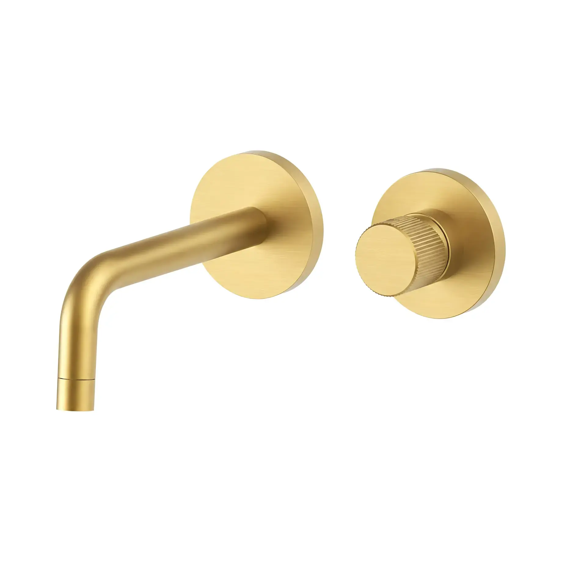 Змішувач для раковини Jo Paffoni JOBOX105HGSP70 Brushed honey gold — вид на білому тлі