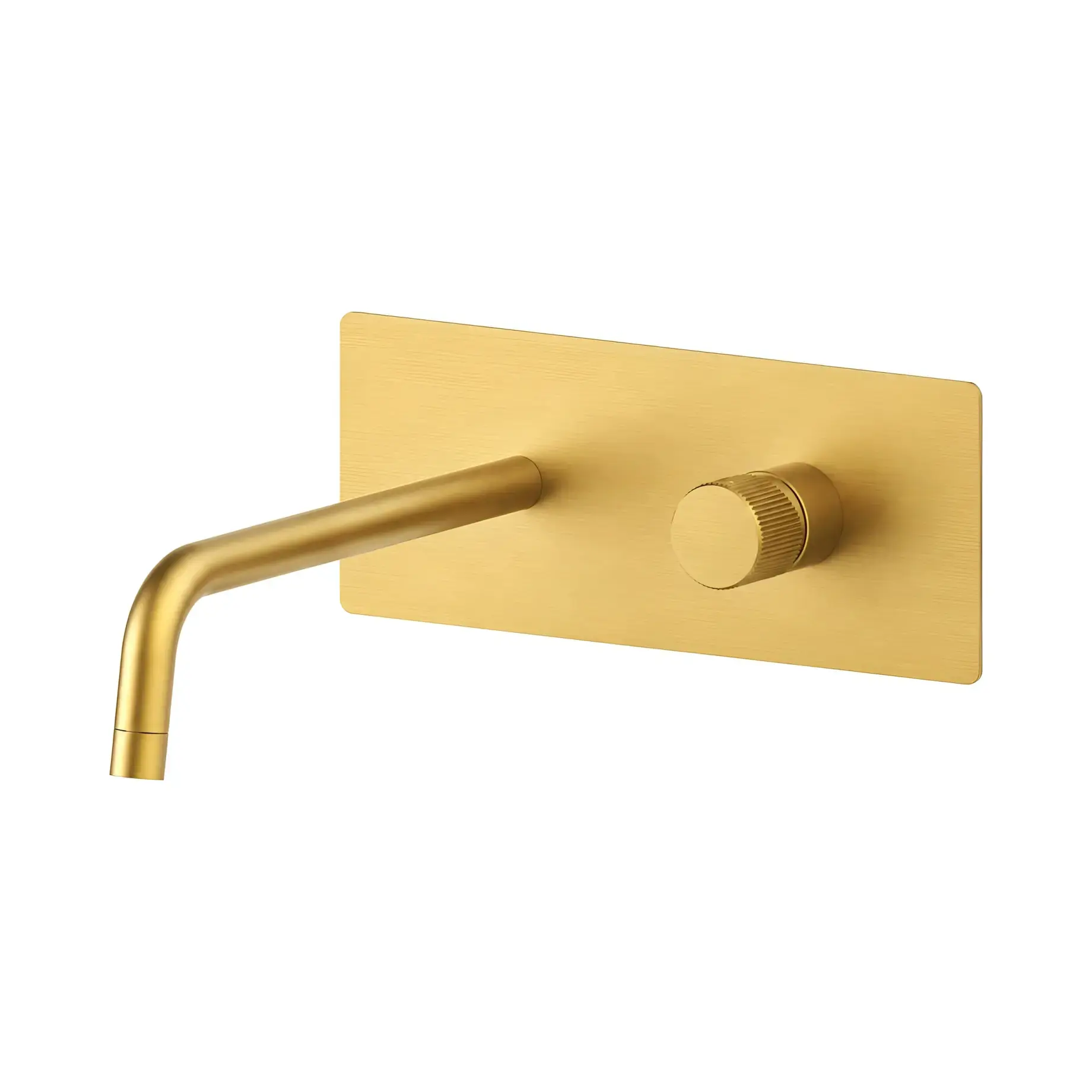 Змішувач для раковини Jo Paffoni JOBOX106HGSP Brushed honey gold — вид на білому тлі