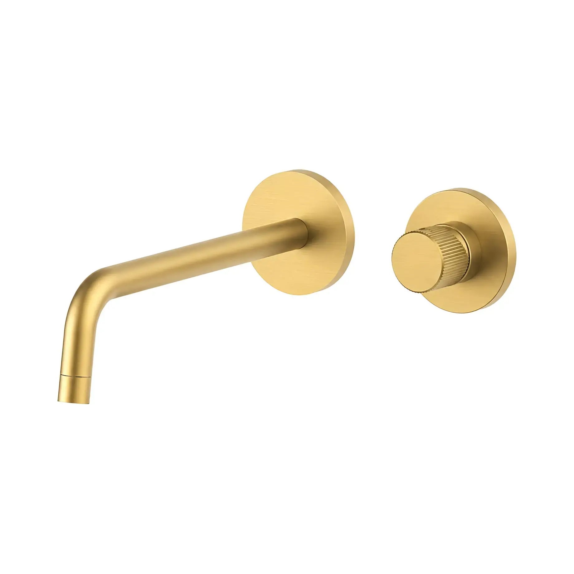 Змішувач для раковини Jo Paffoni JOBOX106HGSP70 Brushed honey gold — вид на білому тлі