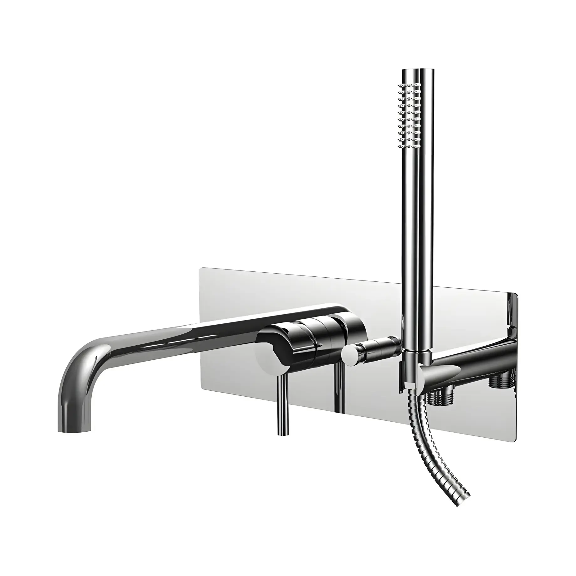 Змішувач для ванни  Light Paffoni LIG001CR Chrome — вид на білому тлі