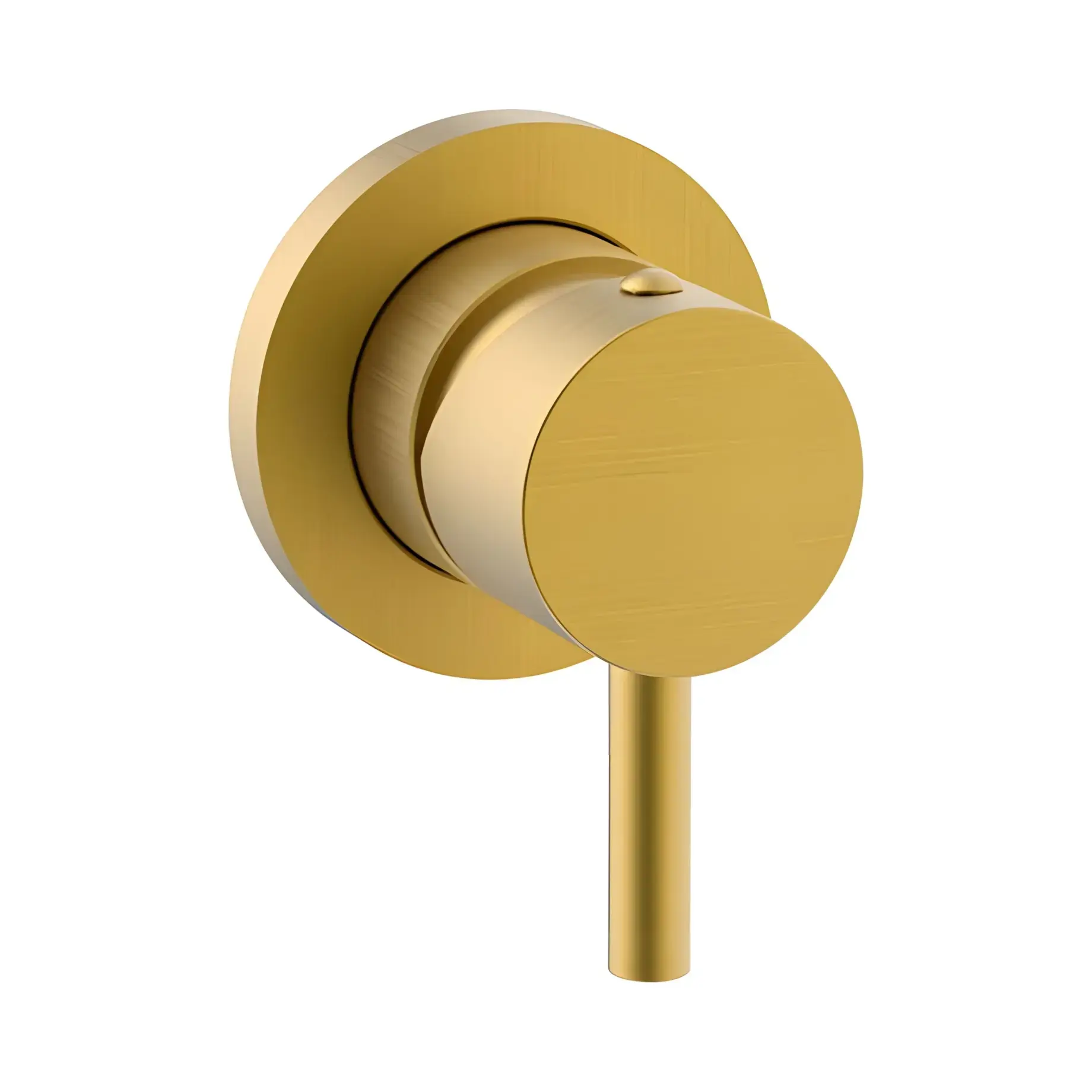 Змішувач для душу  Light  Ø70 мм Paffoni LIG010HGSP70 Brushed honey gold — вид на білому тлі