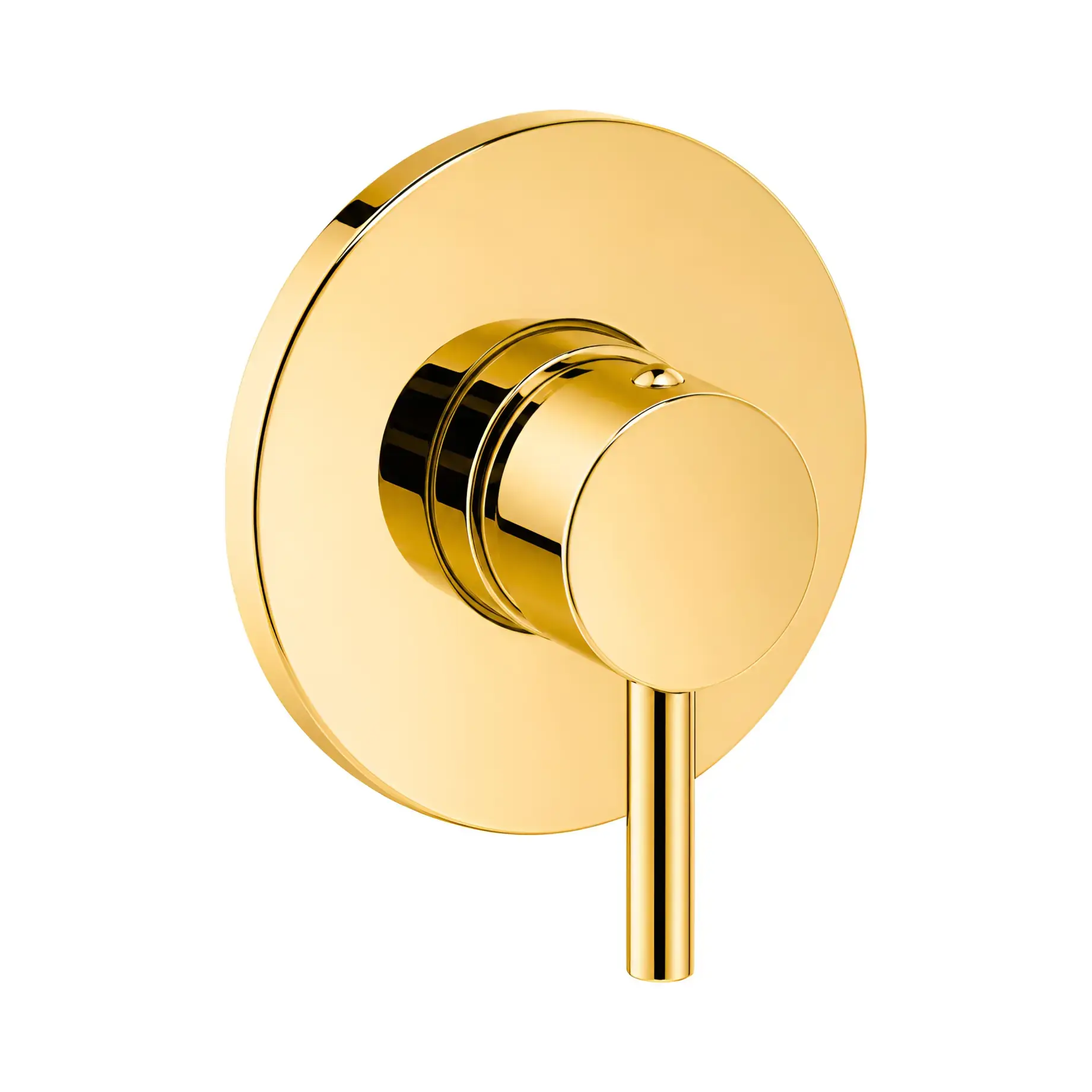 Змішувач для душу Light Paffoni LIG011HG Honey gold — вид на білому тлі