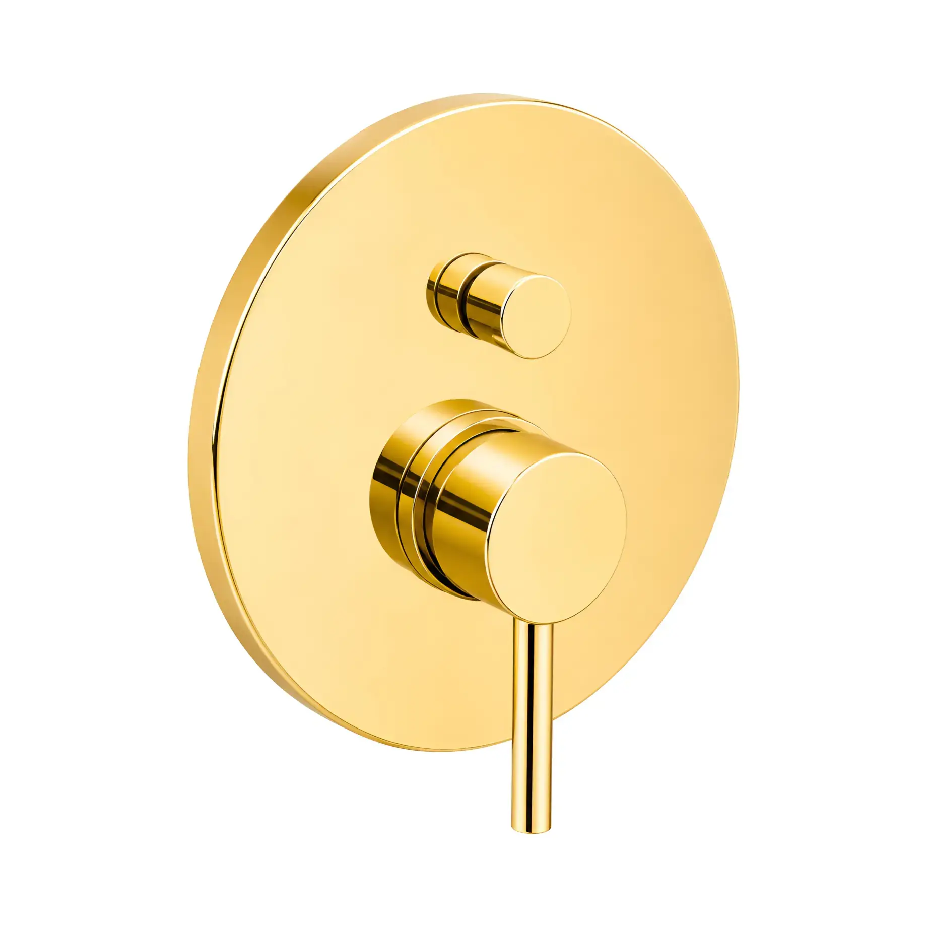 Змішувач для душу Light Paffoni LIG015HG Honey gold — вид на білому тлі