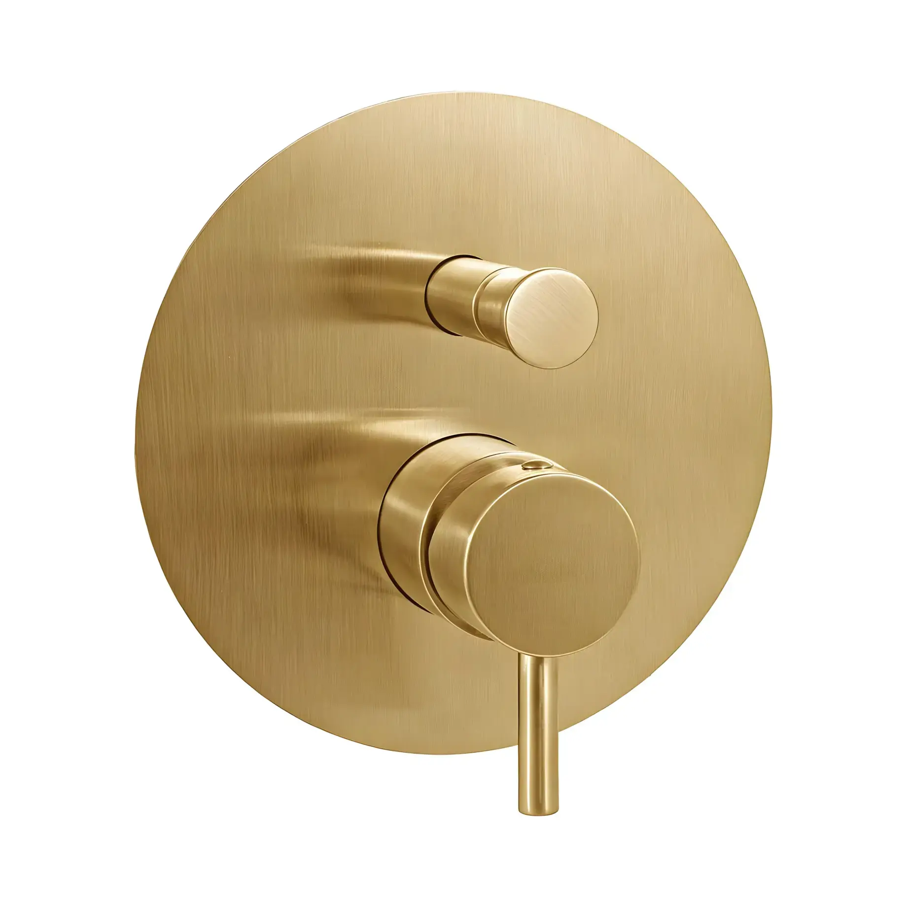Змішувач для душу  Light Paffoni LIG015HGSP Brushed honey gold — вид на білому тлі