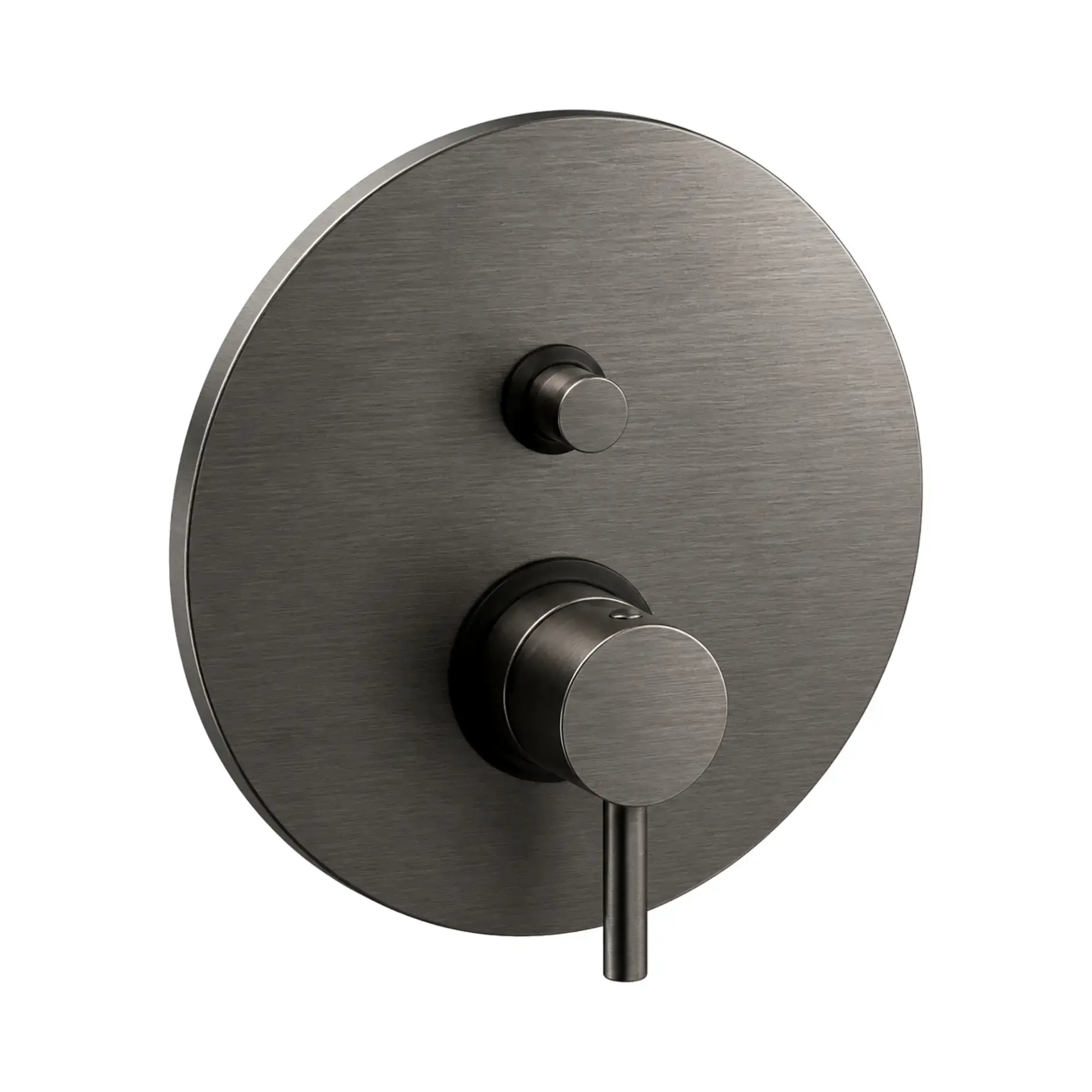 Змішувач для душу  Light Paffoni LIG015NKNSP Brushed Black Nickel — вид на білому тлі