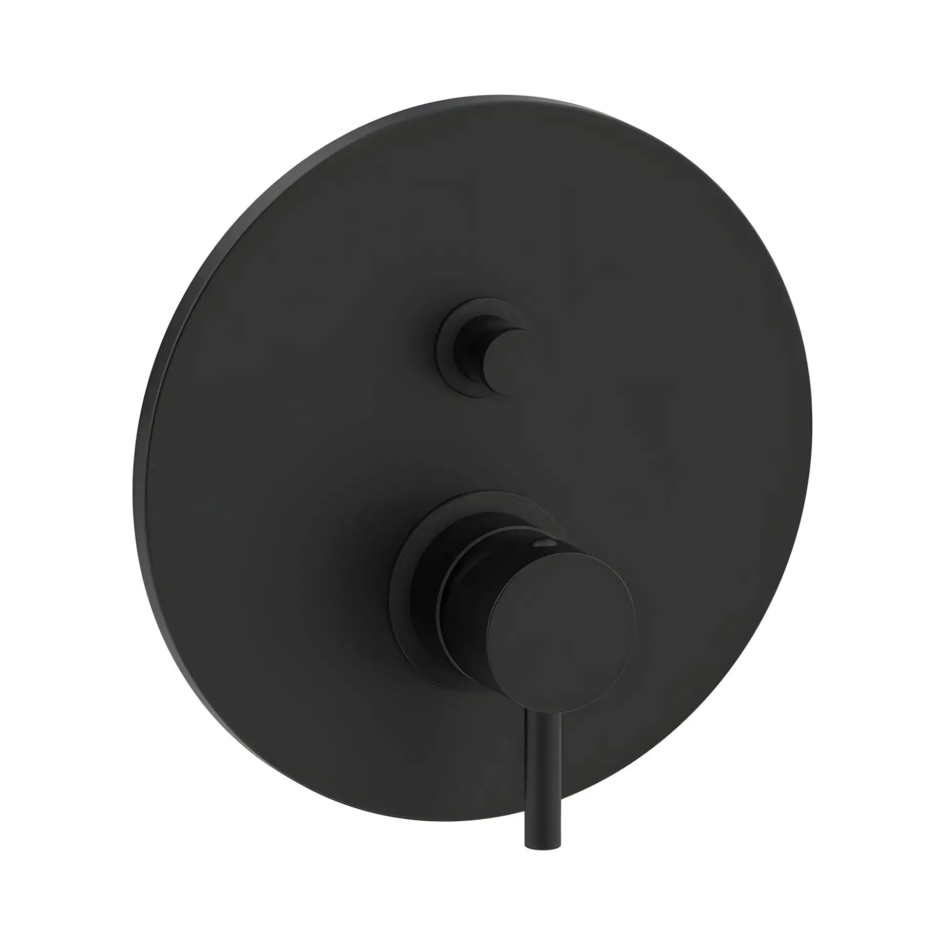 Змішувач для душу  Light Paffoni LIG015NO Matt Black — вид на білому тлі