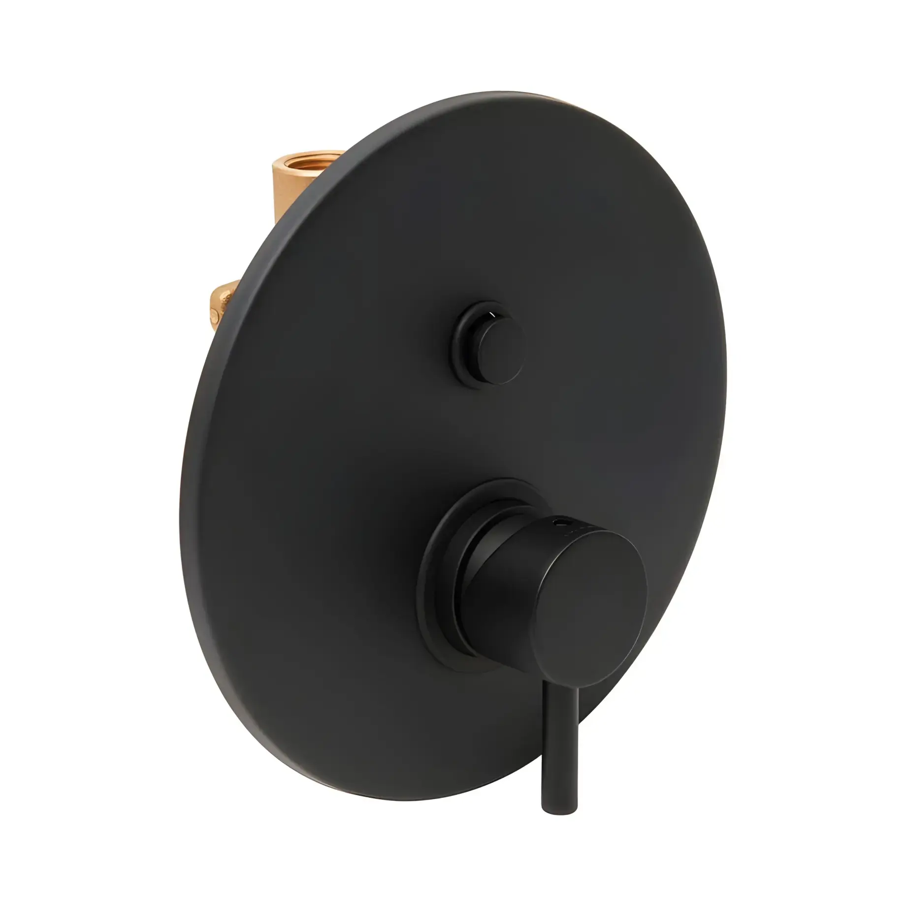 Змішувач для душу  Light Paffoni LIG015NO Matt Black — вид ззаду