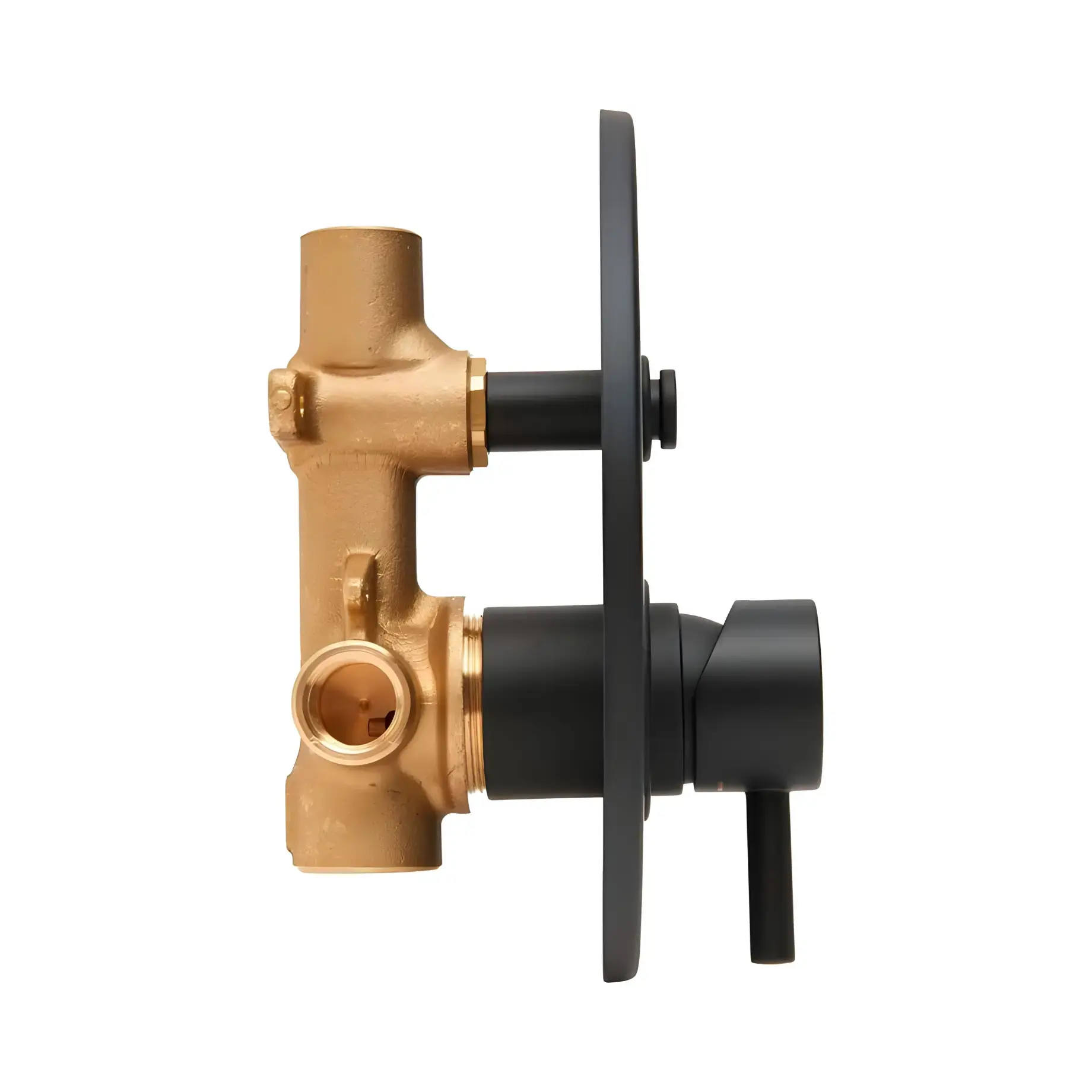 Змішувач для душу  Light Paffoni LIG015NO Matt Black — ракурс 3/4