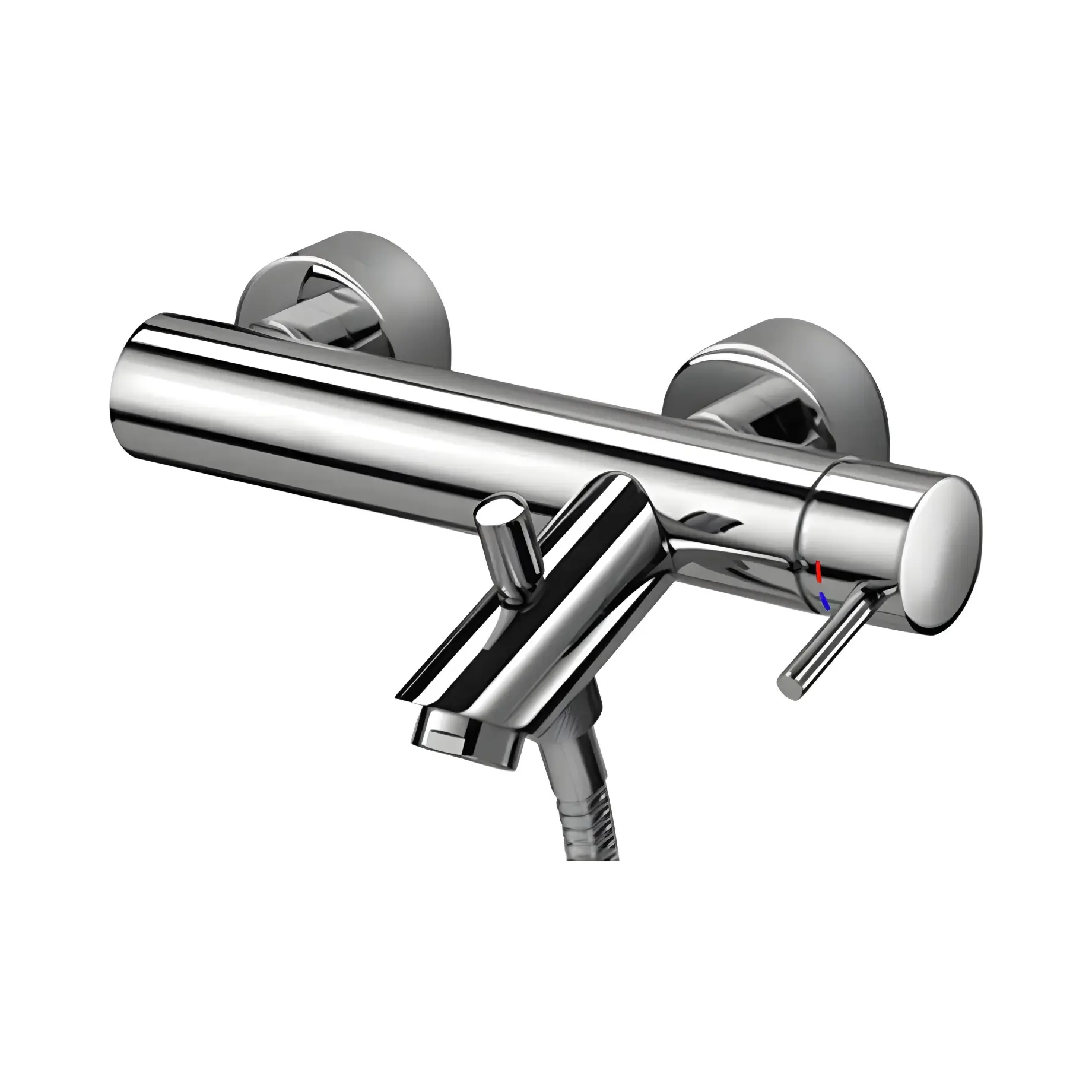 Змішувач для ванни  Light Paffoni LIG022CR Chrome — вид на білому тлі