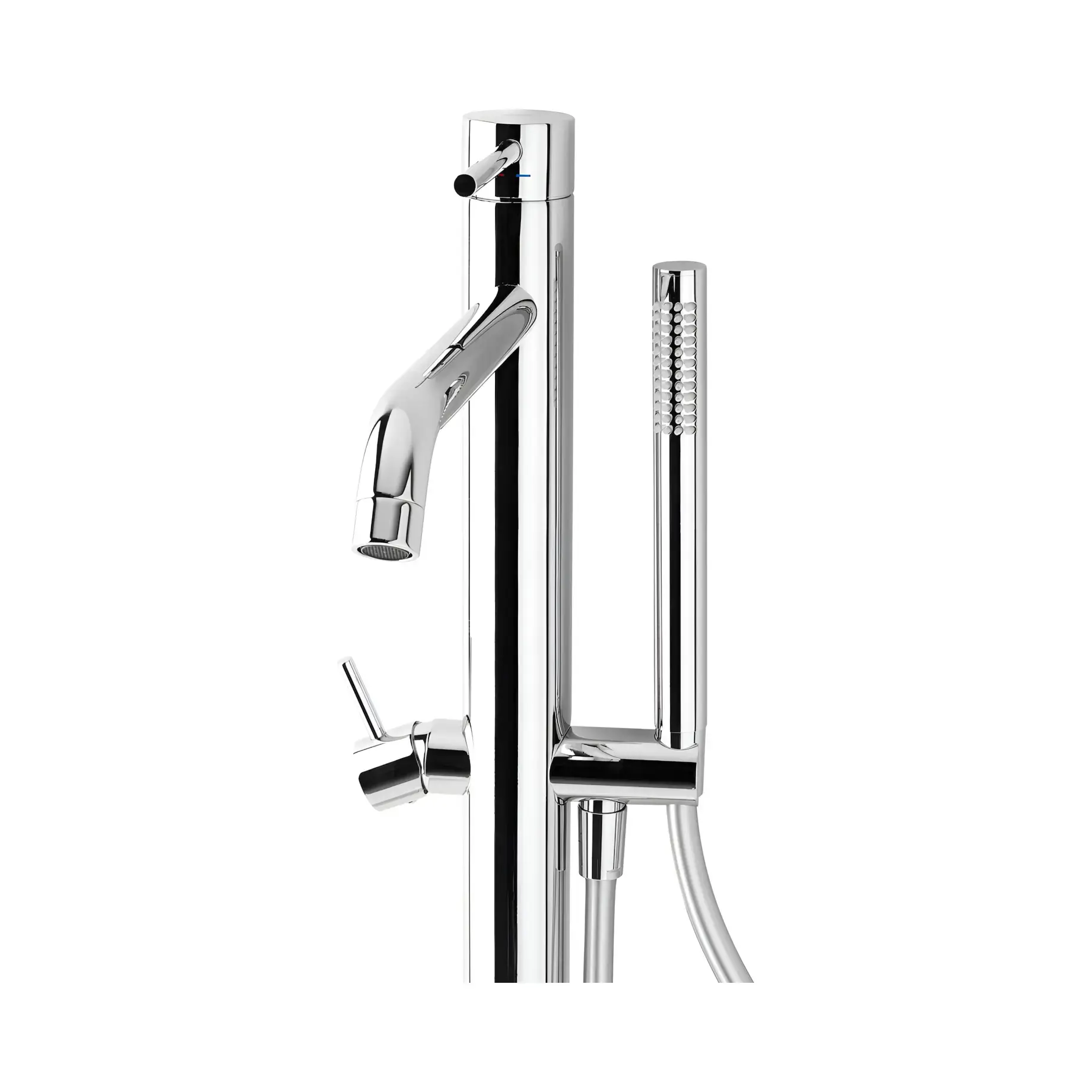 Змішувач для ванни Light Paffoni LIG032CR Chrome — вид згори