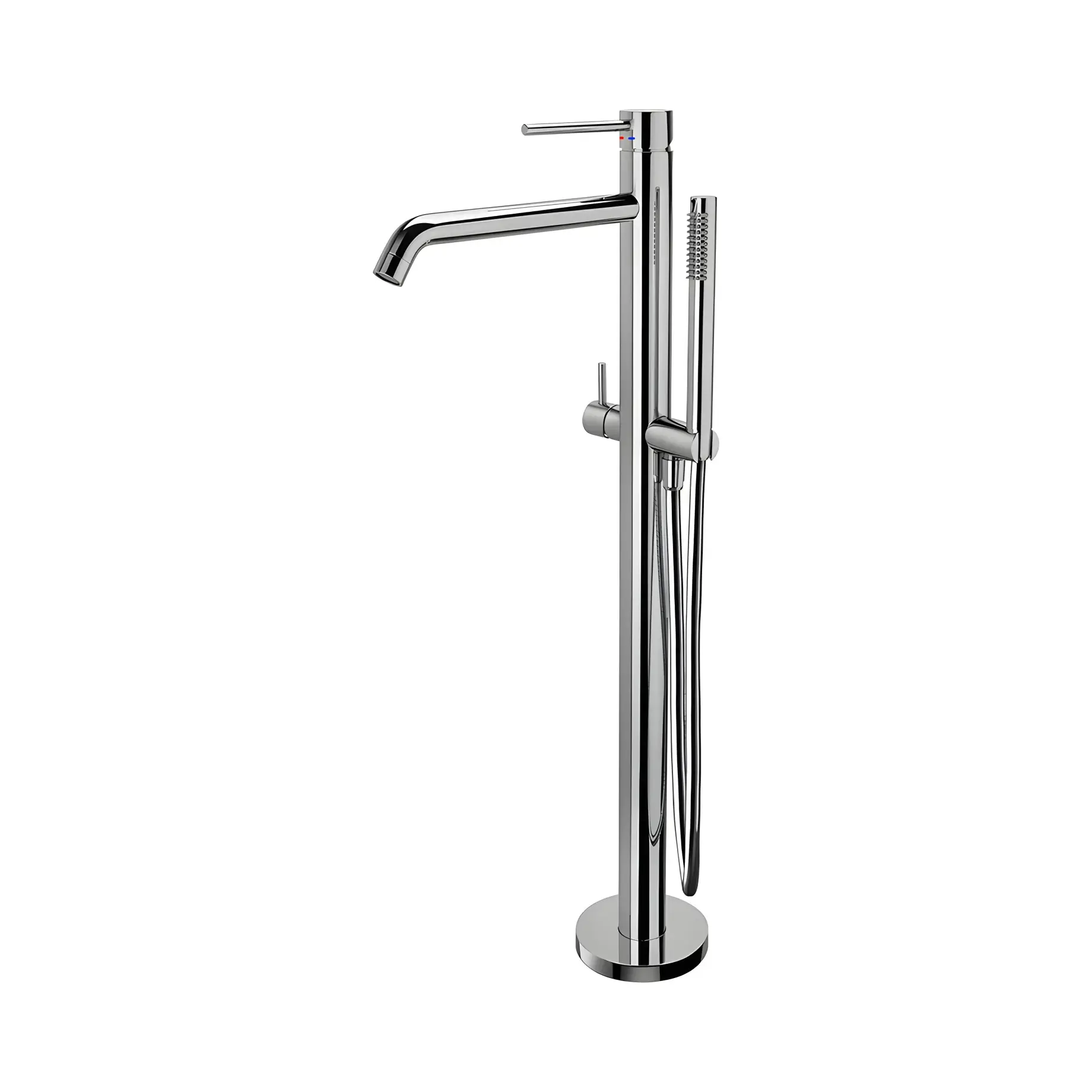 Змішувач для ванни Light Paffoni LIG032CR Chrome — вид на білому тлі