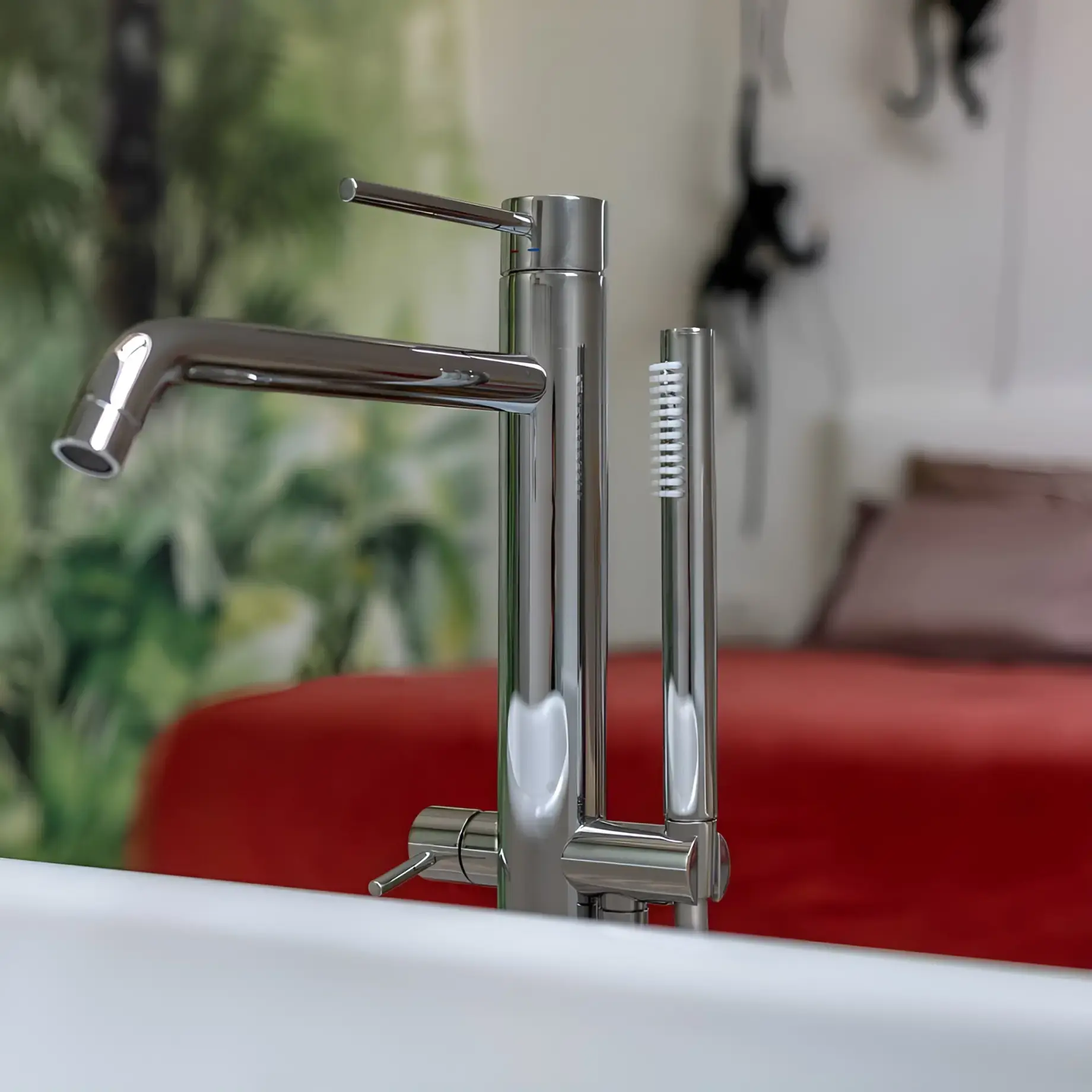 Змішувач для ванни Light Paffoni LIG032CR Chrome — бічний ракурс