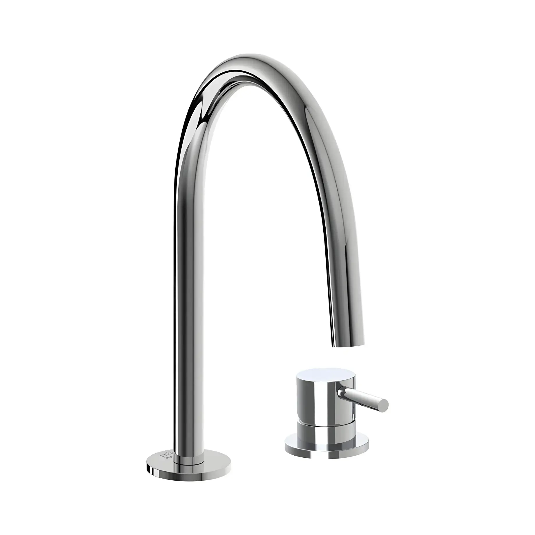 Змішувач для раковини  Light з донним клапаном Clic-Clac Paffoni LIG051KCR Chrome — вид на білому тлі