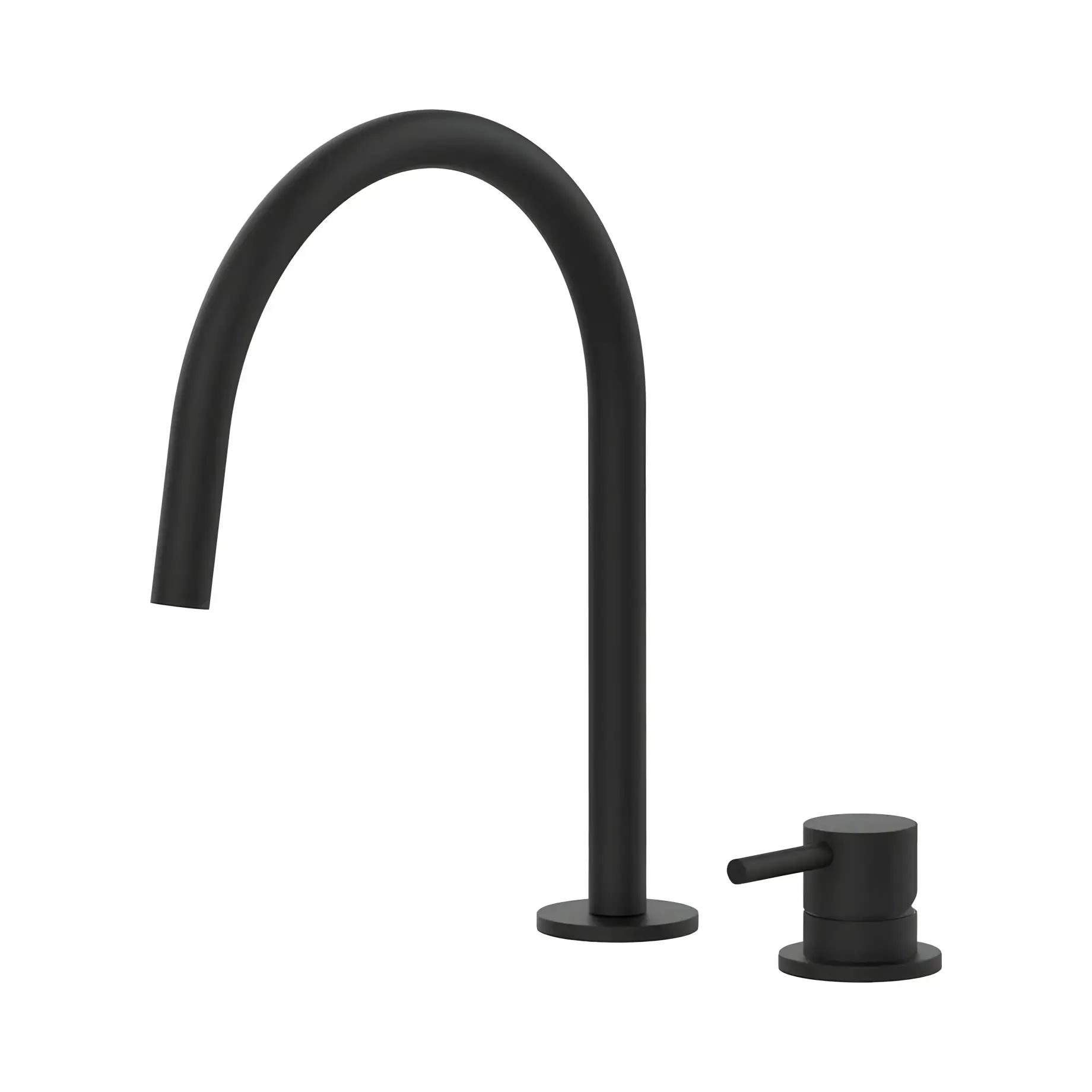 Змішувач для раковини  Light з донним клапаном Clic-Clac Paffoni LIG051KNO Matt Black — бічний ракурс