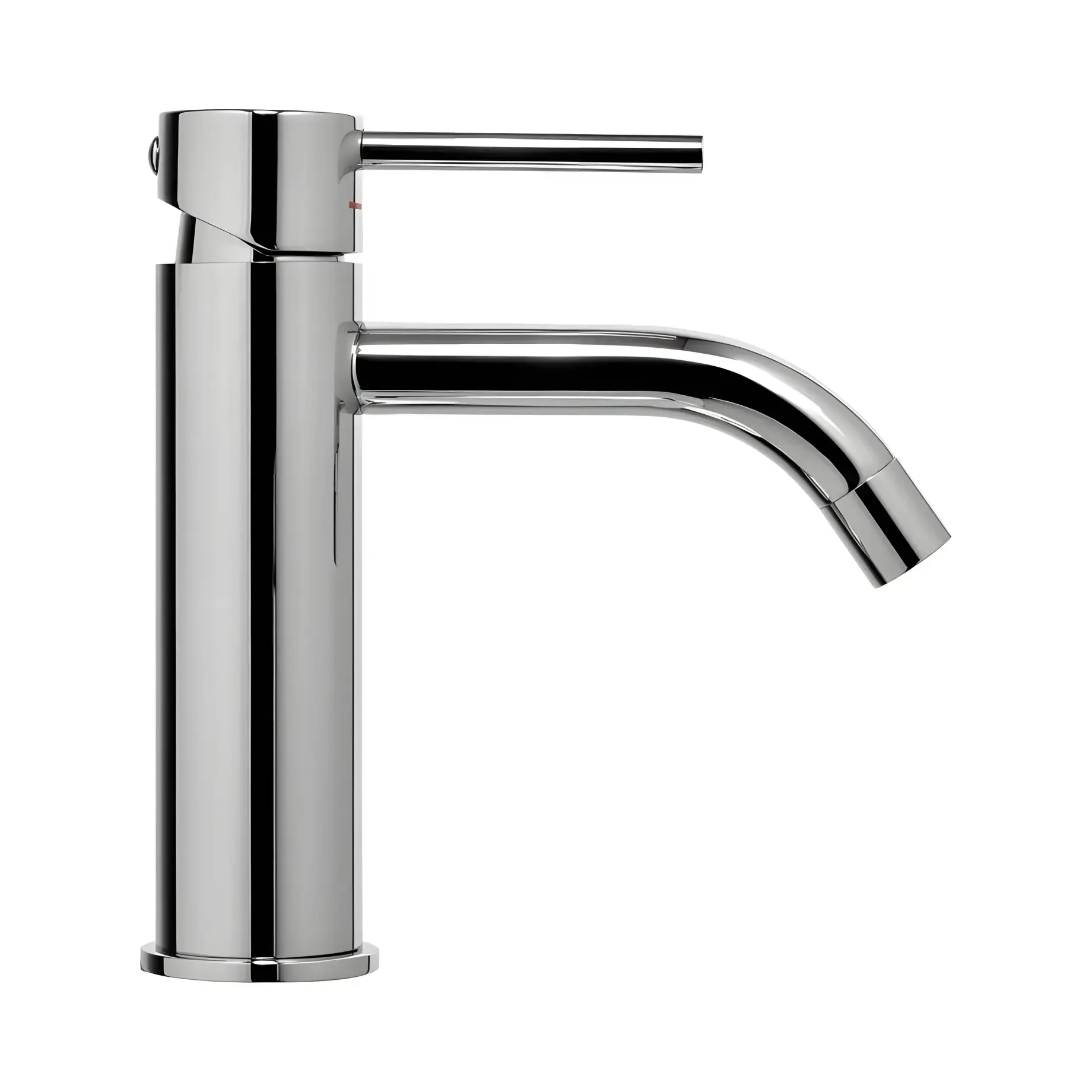 Змішувач для раковини  Light з донним клапаном Clic-Clac Paffoni LIG071KCR Chrome — технічне креслення з розмірами