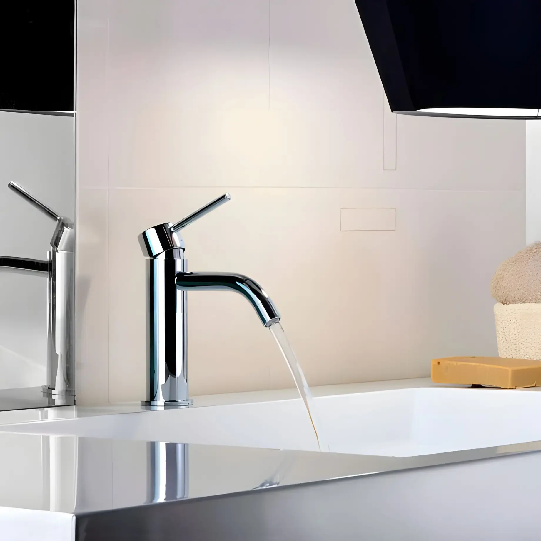 Змішувач для раковини  Light з донним клапаном Clic-Clac Paffoni LIG071KCR Chrome — вид всередину