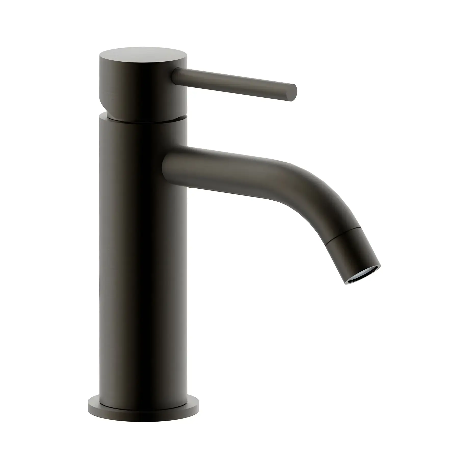 Змішувач для раковини  Light з донним клапаном Clic-Clac Paffoni LIG071KNKNSP Brushed Black Nickel — бічний ракурс
