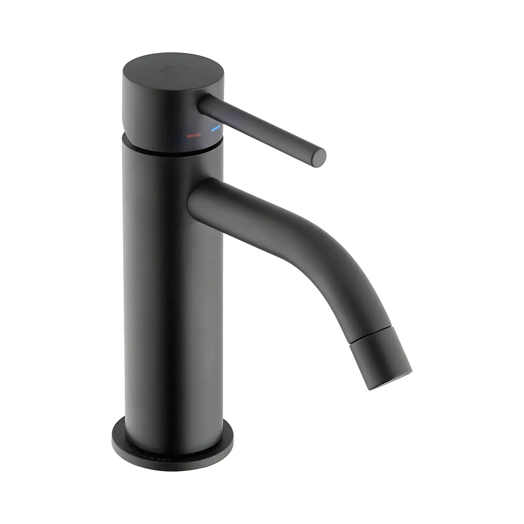 Змішувач для раковини  Light з донним клапаном Clic-Clac Paffoni LIG071KNO Matt Black — вид на білому тлі