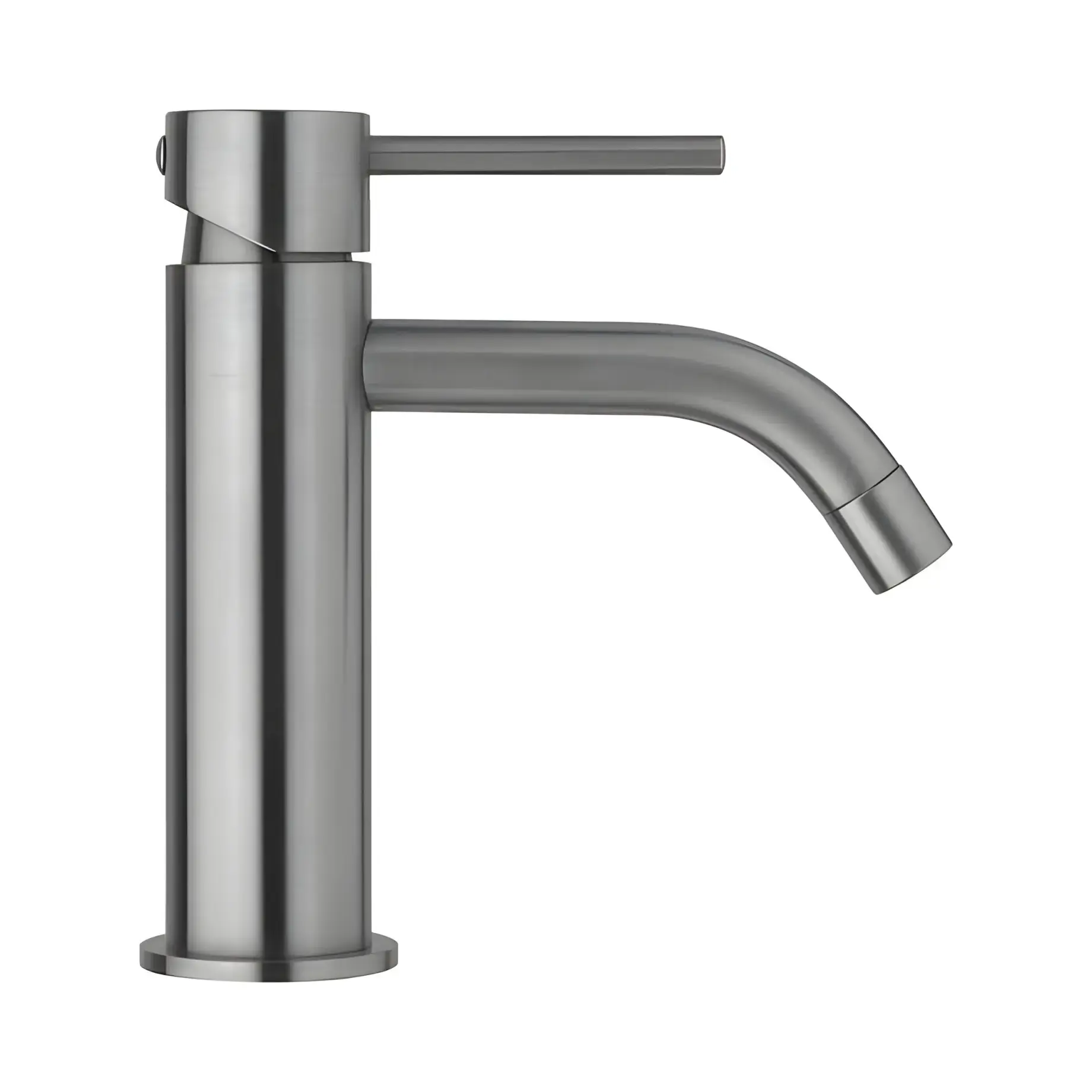 Змішувач для раковини  Light з донним клапаном Clic-Clac Paffoni LIG071KST Steel looking — вид згори